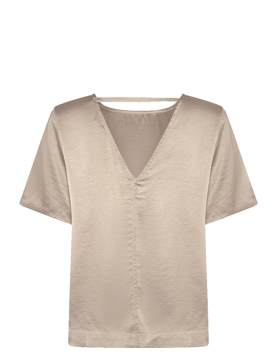 MBYM - Nivara-M - kurzärmelige blusen - sand grey - 1