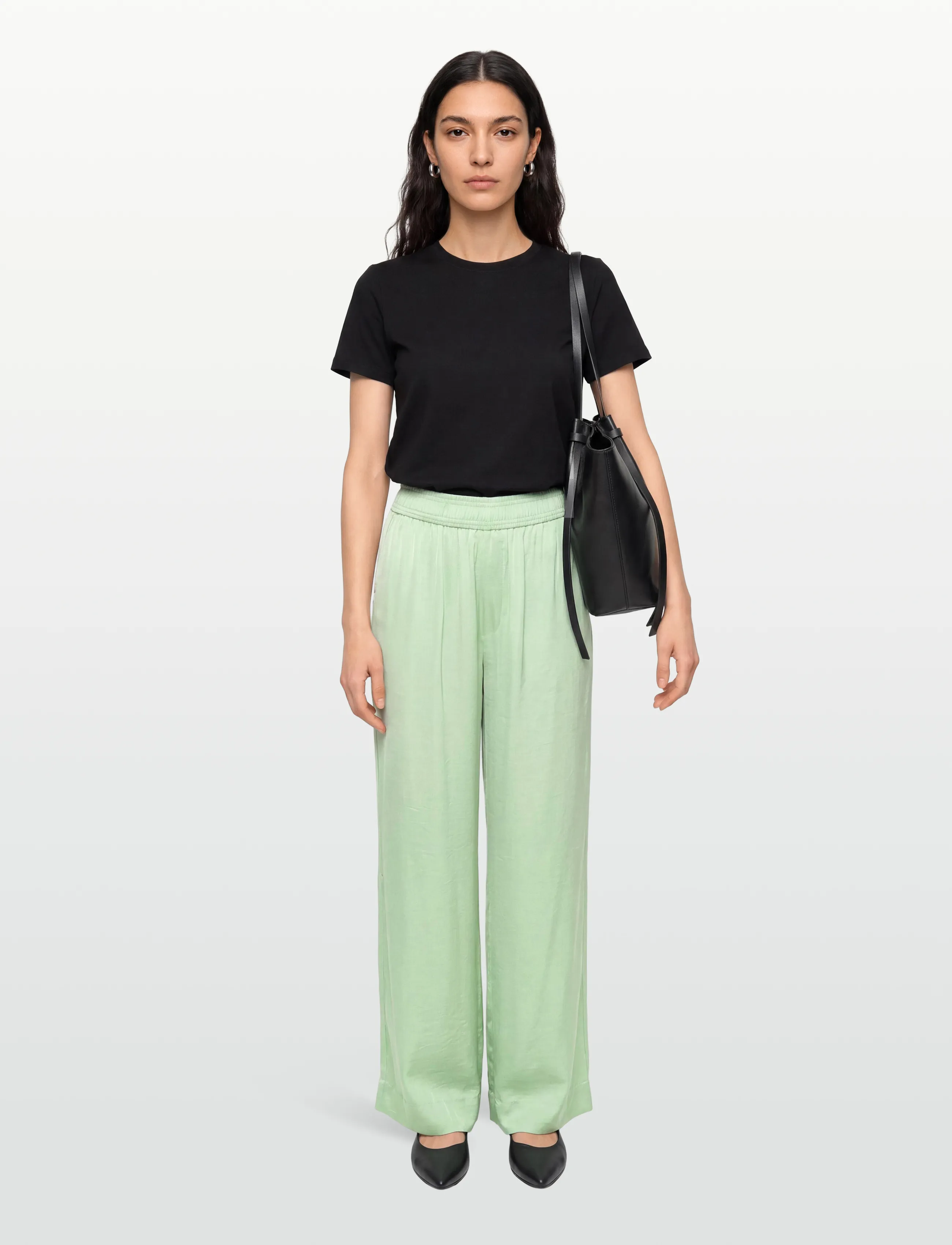 mbyM - Asaka-M - straight leg hosen - green smoke - 0