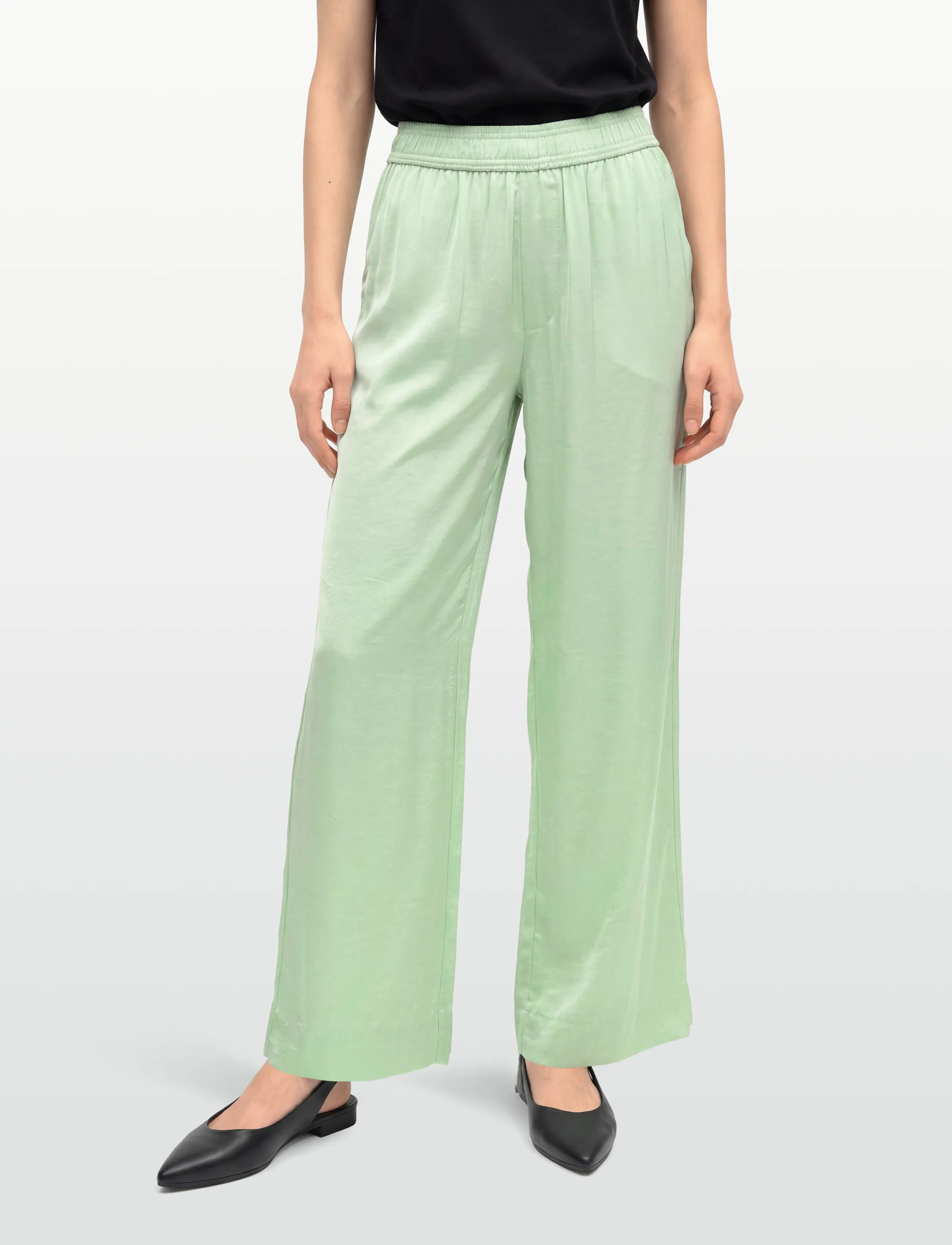 mbyM - Asaka-M - straight leg hosen - green smoke - 3