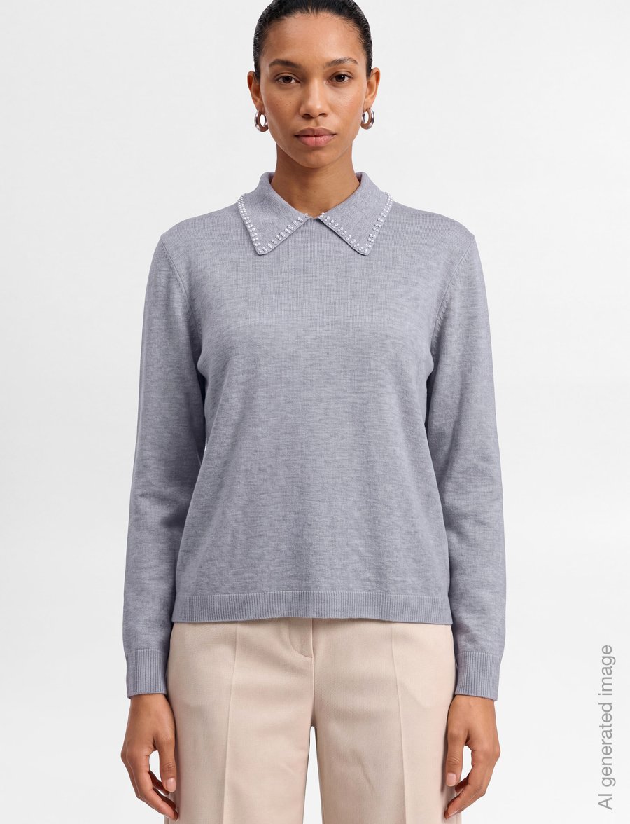 MBYM - Polana-M - jumpers - light grey melange - 3