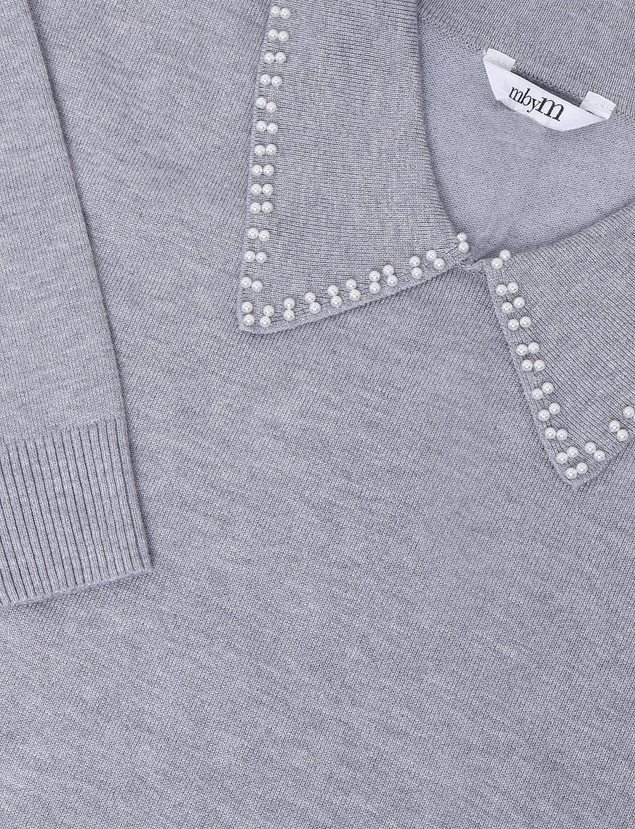 MBYM - Polana-M - pullover - light grey melange - 2