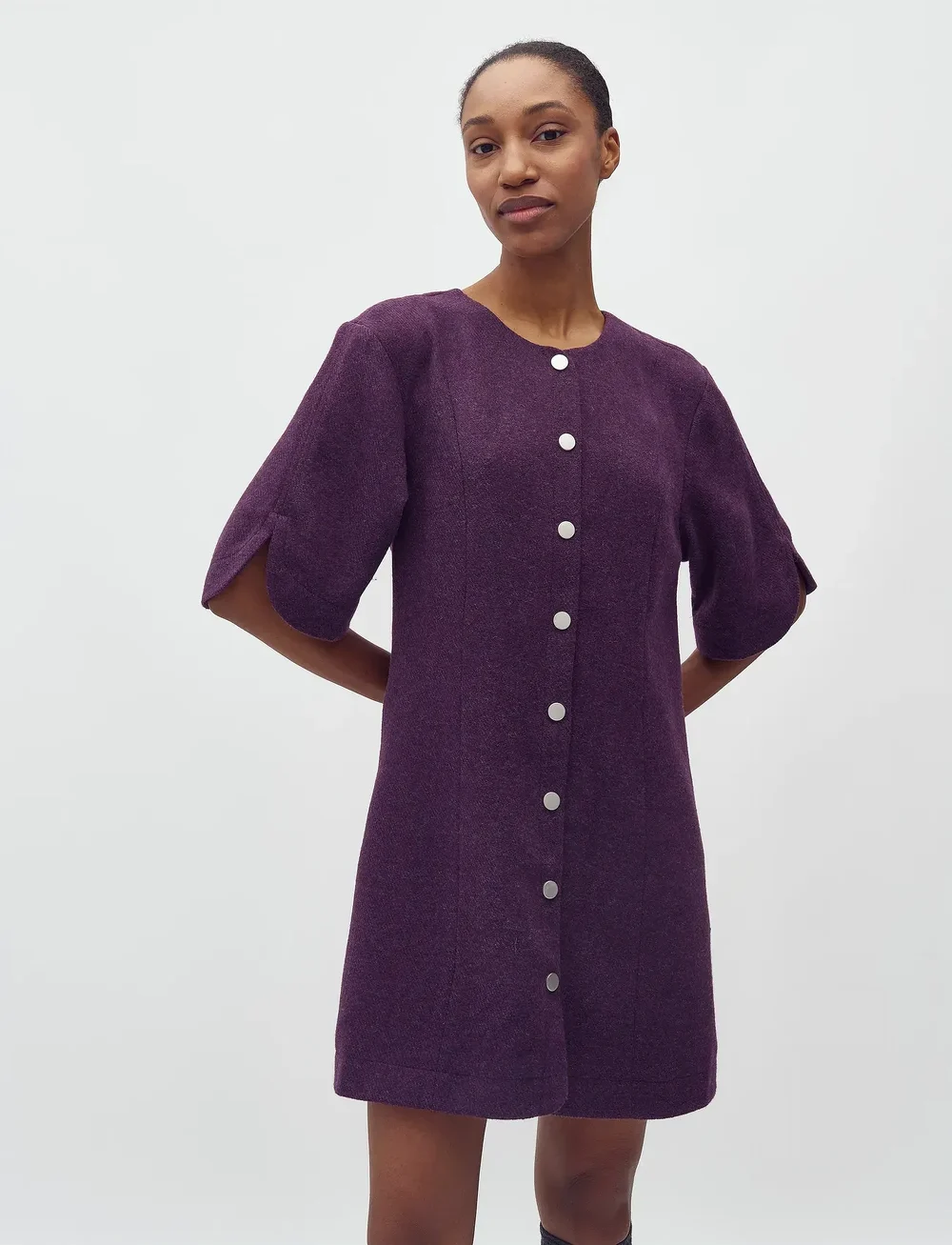 mbyM - Baomino-M - skjortklänningar - greystone twill - 4