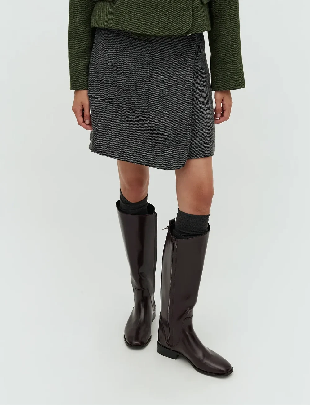 mbyM - Kayanna-M - korta kjolar - black twill - 3