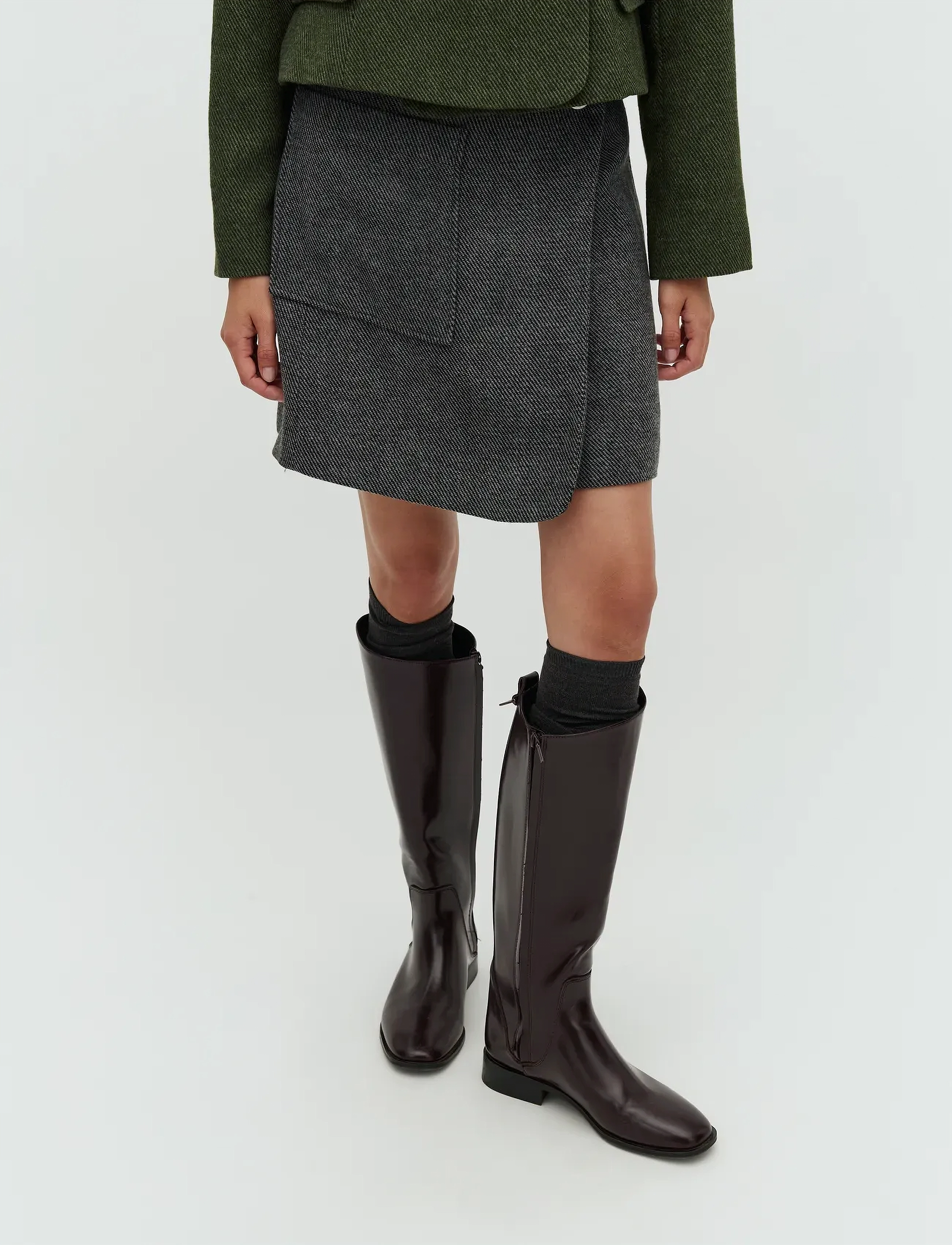 mbyM - Kayanna-M - korte nederdele - black twill - 3
