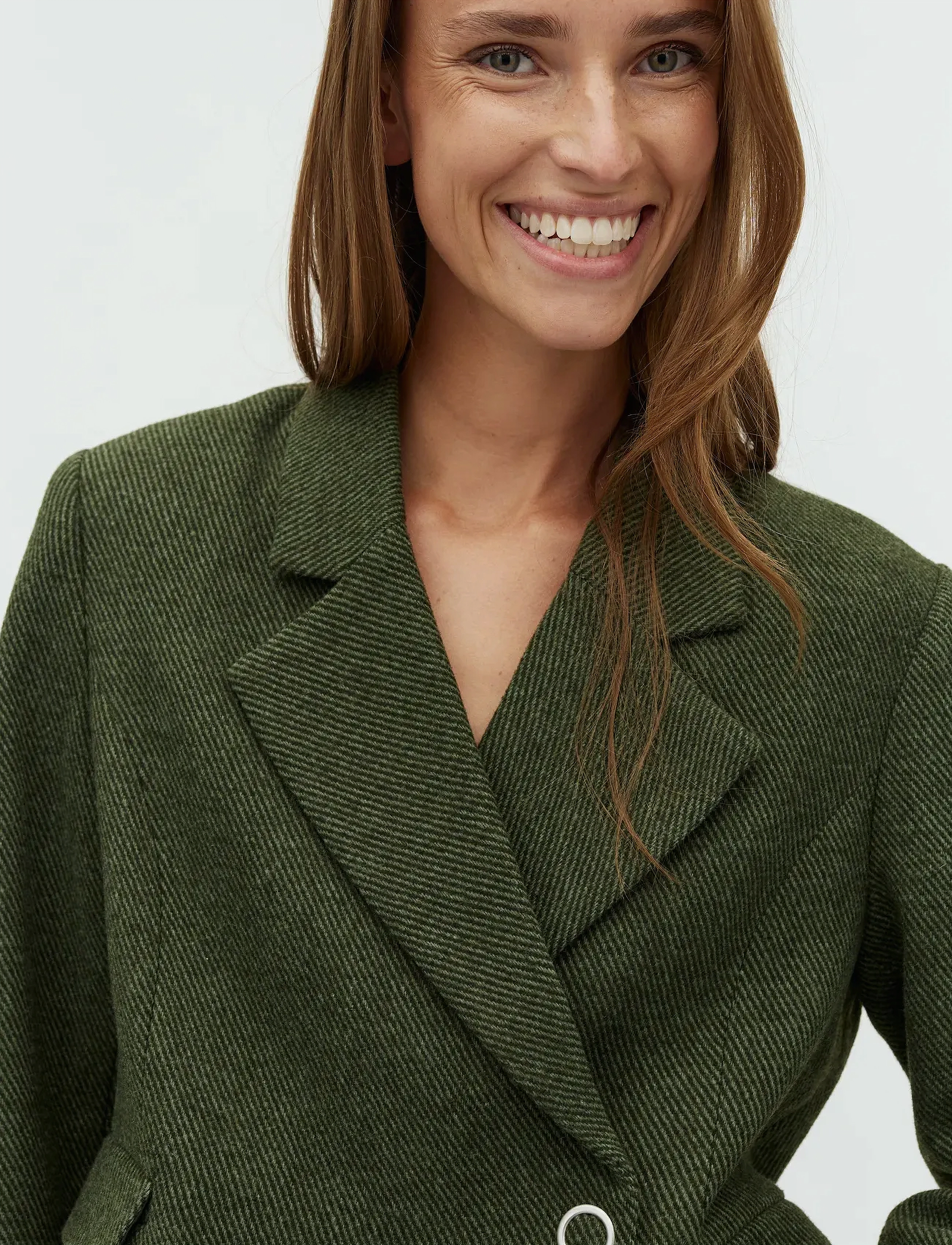 mbyM - Iva-M - cropped-blazer - army twill - 3