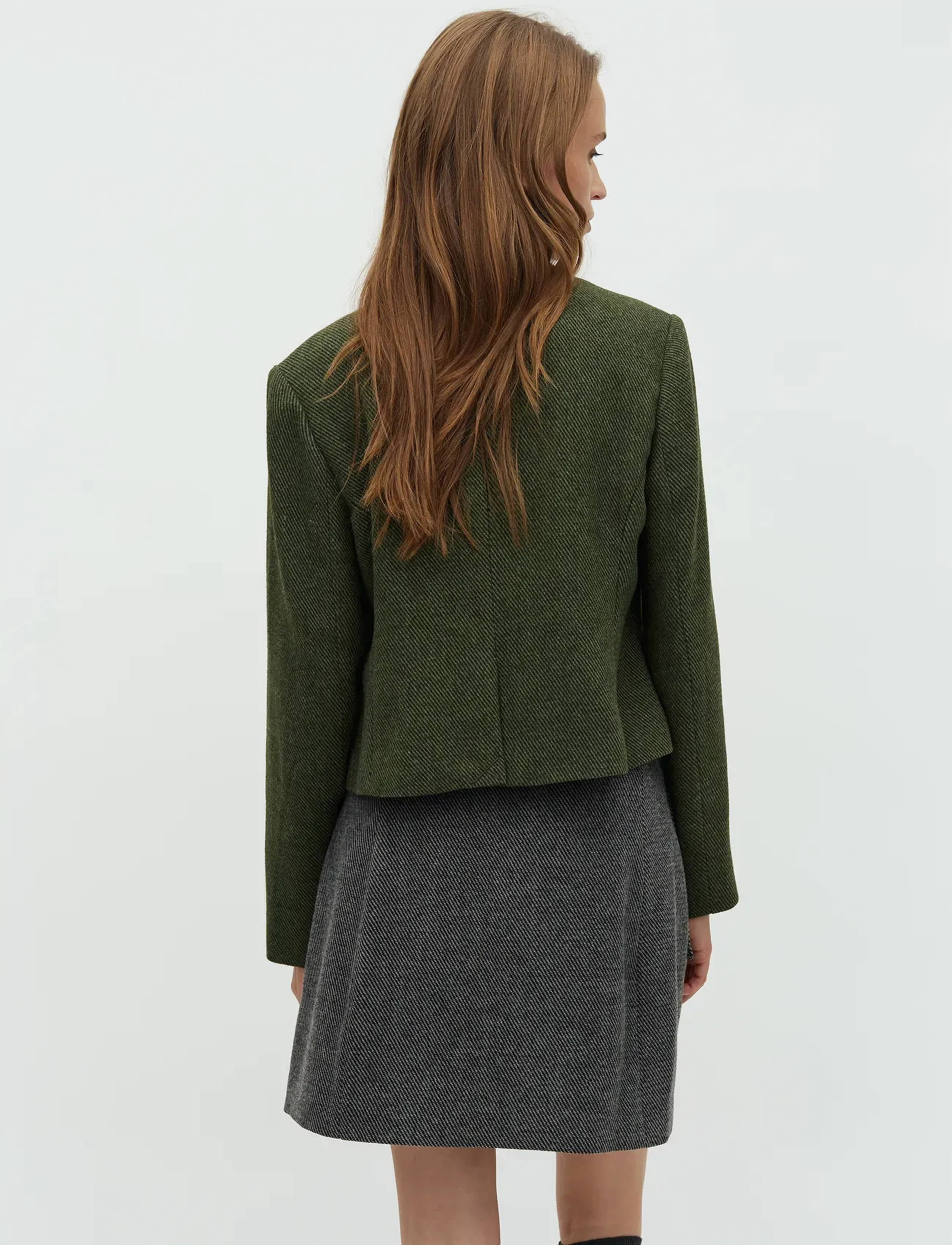 mbyM - Iva-M - cropped-blazer - army twill - 4
