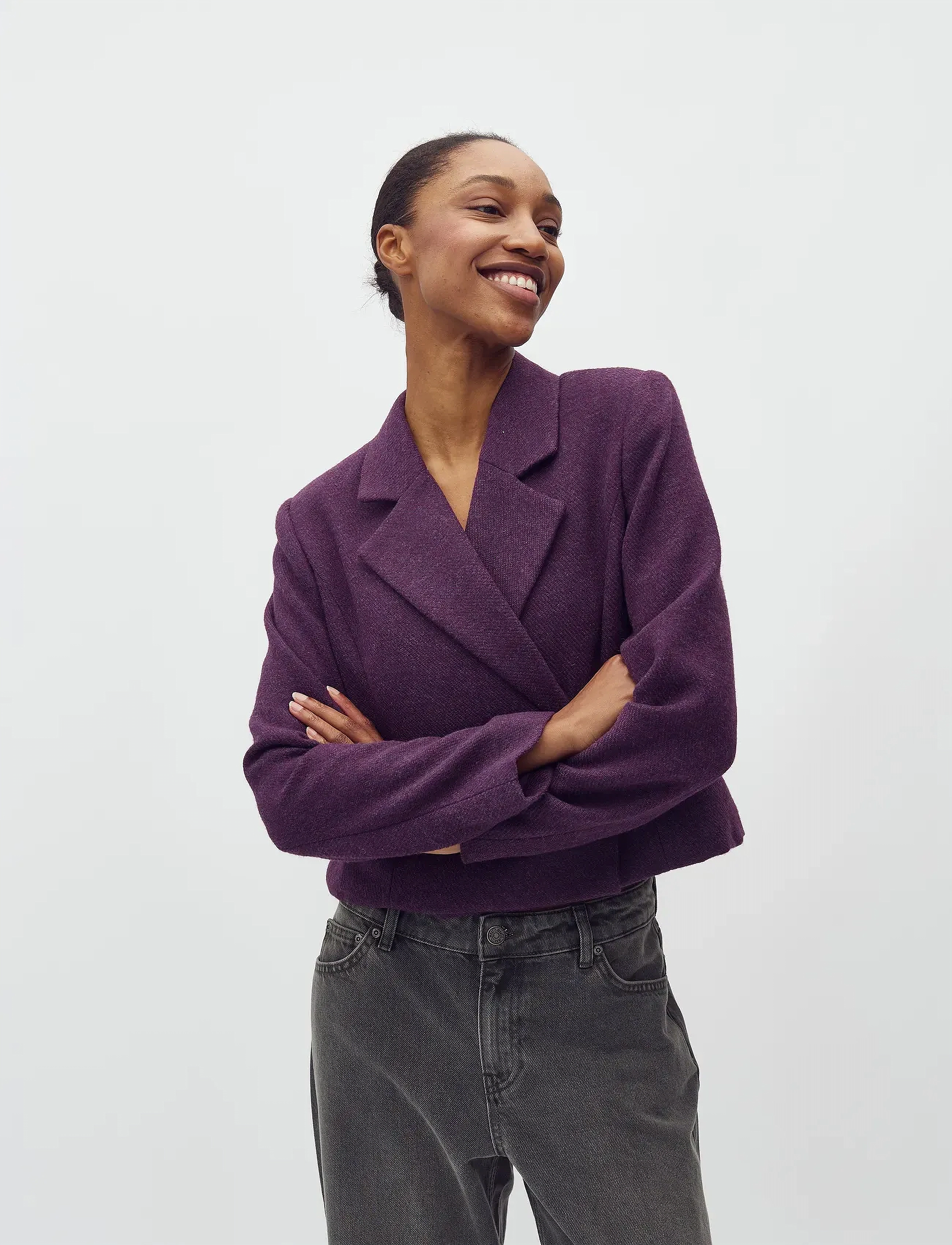 mbyM - Iva-M - zweireihige blazer - greystone twill - 5