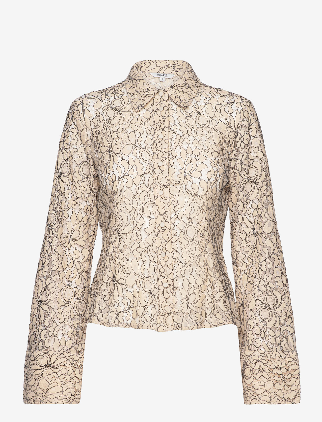 mbyM - Giva-M - langærmede bluser - cremÉ black combo - 0