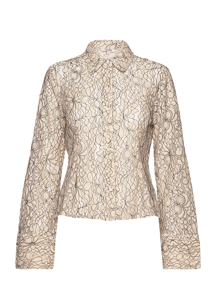 mbyM - Giva-M - långärmade blusar - cremÉ black combo - 1