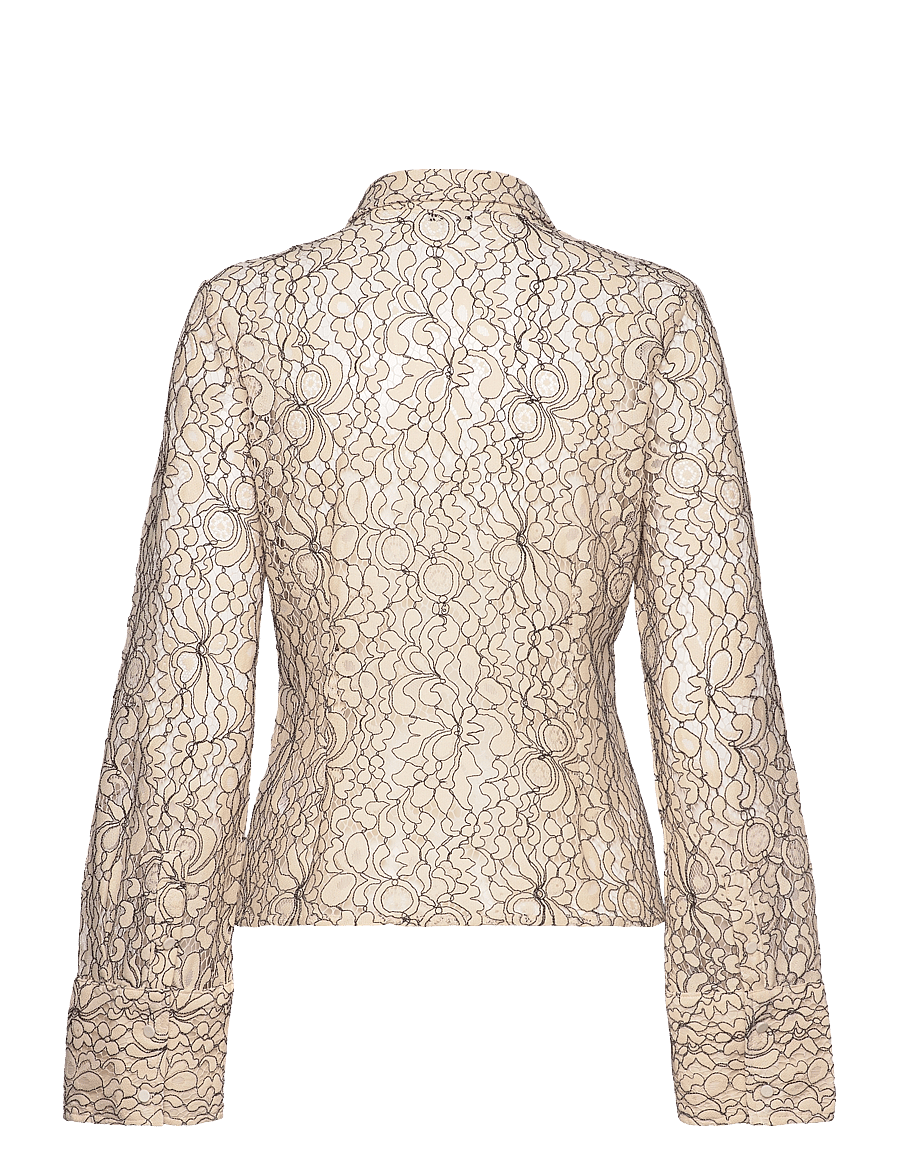 mbyM - Giva-M - långärmade blusar - cremÉ black combo - 2