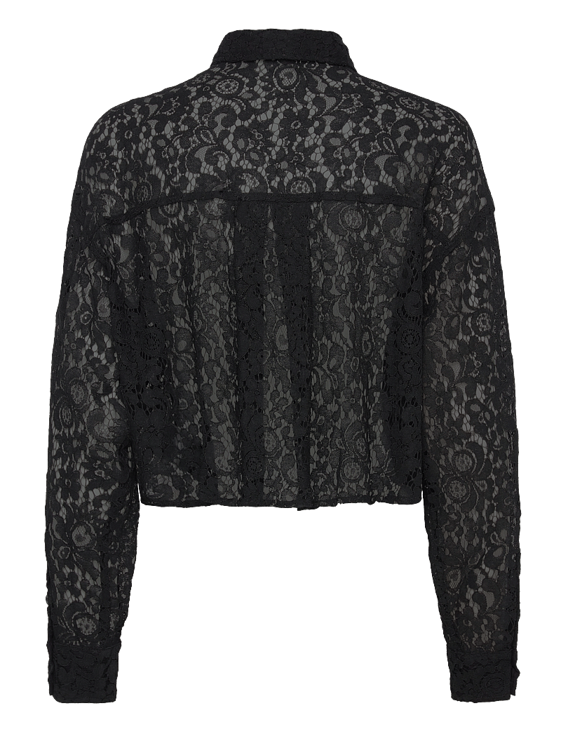 mbyM - Emele Tie-M - långärmade skjortor - black - 2