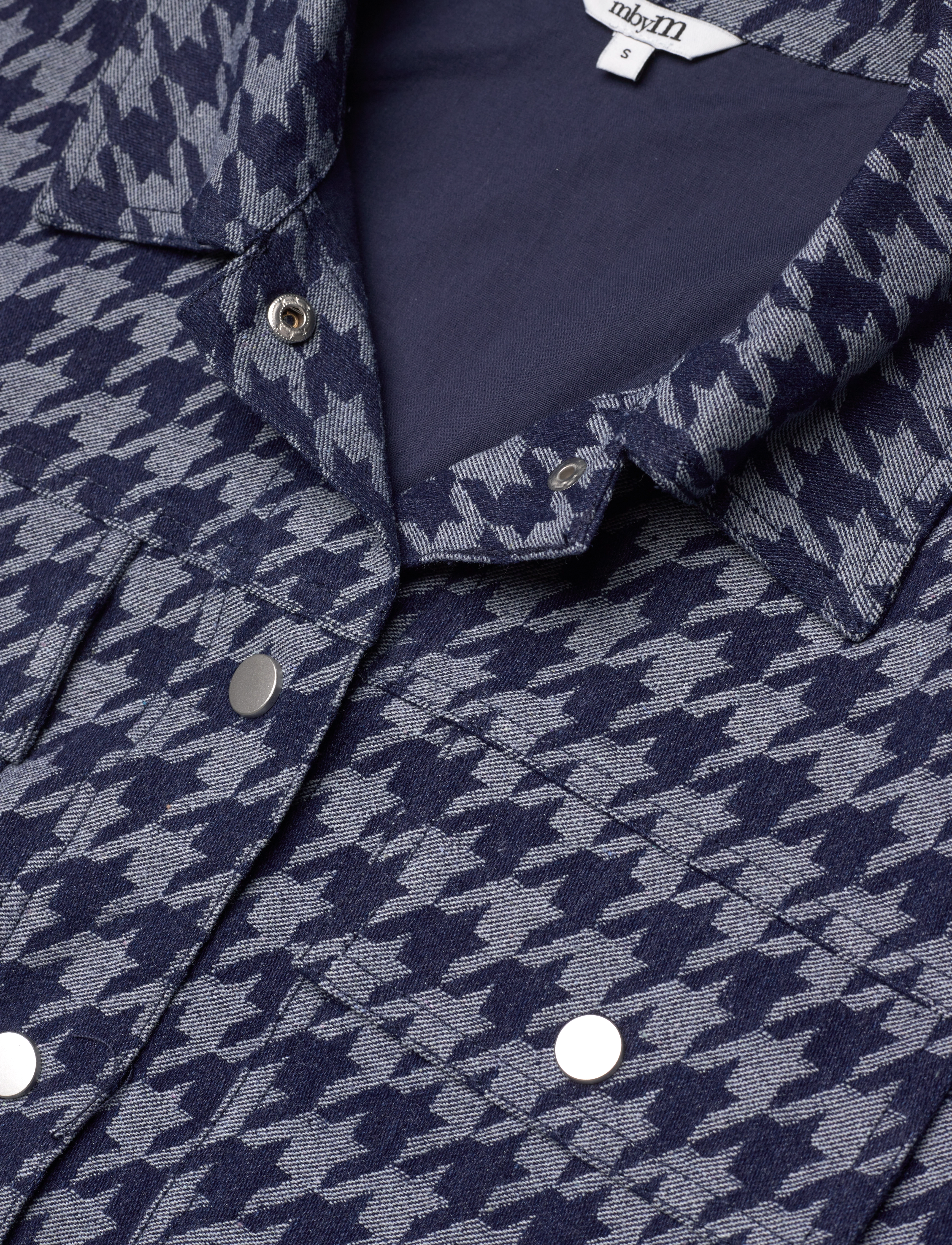 mbyM - Adliaya-M - denim houndstooth - 2