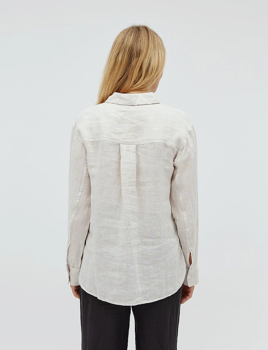 mbyM - Katana-M - leinenhemden - grey sand - 3