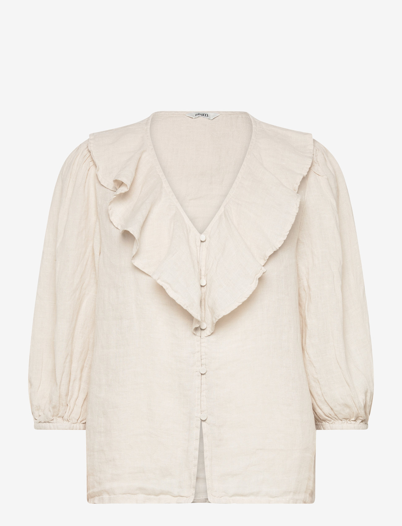 mbyM - Santino-M - kurzämlige blusen - grey sand - 0