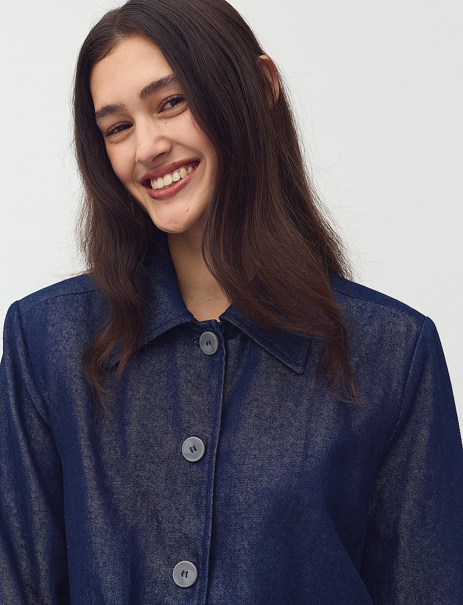 mbyM - Yoshi-M - overshirts - dark denim - 3