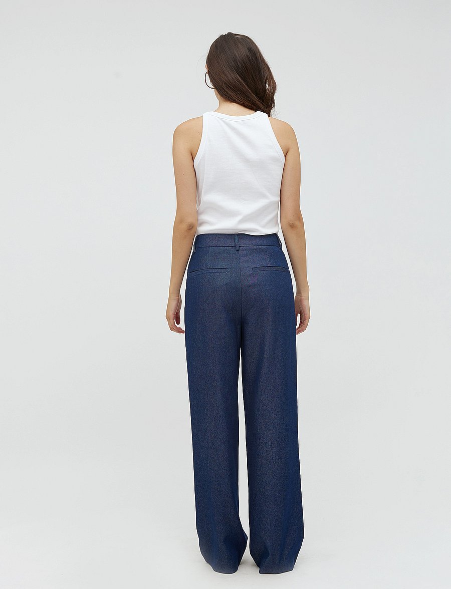 mbyM - Madelyn-M - vida byxor - dark denim - 3