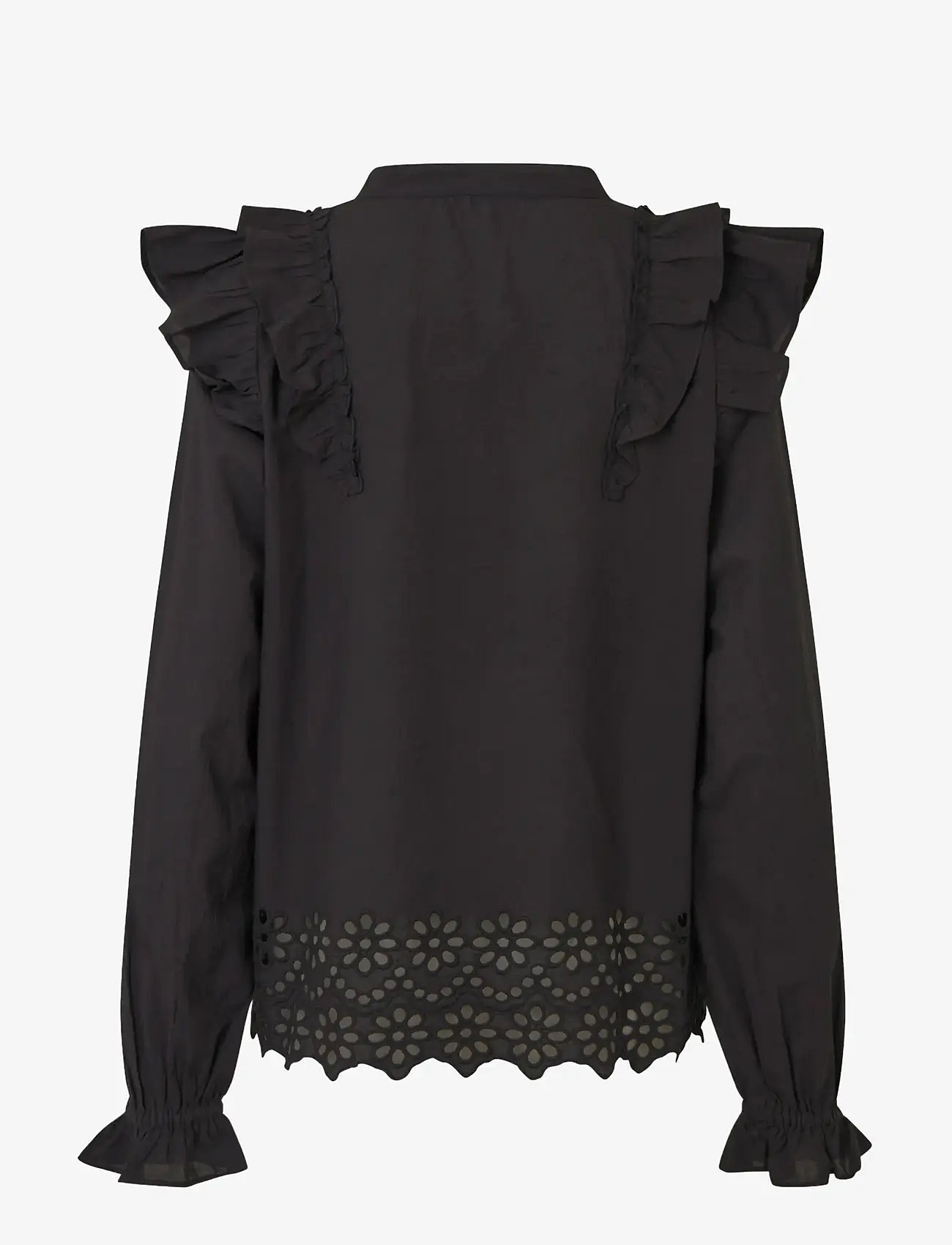 mbyM - Natia-M - long sleeved blouses - black - 2
