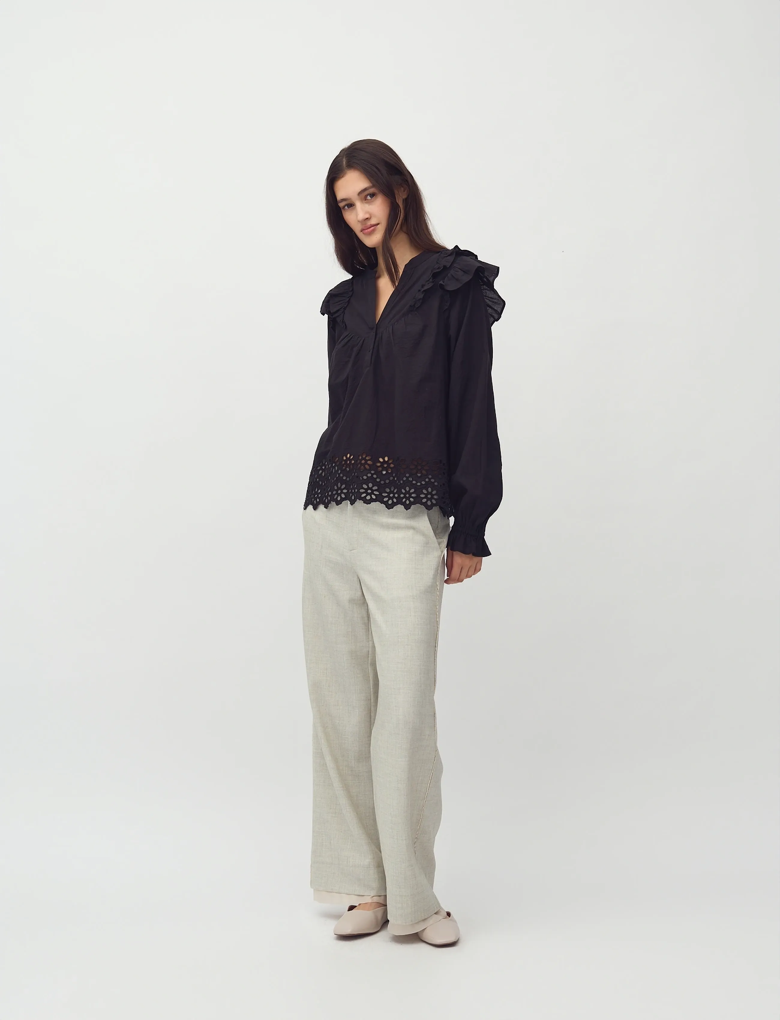 mbyM Natia-M - Bluser & Skjorter - BLACK / black