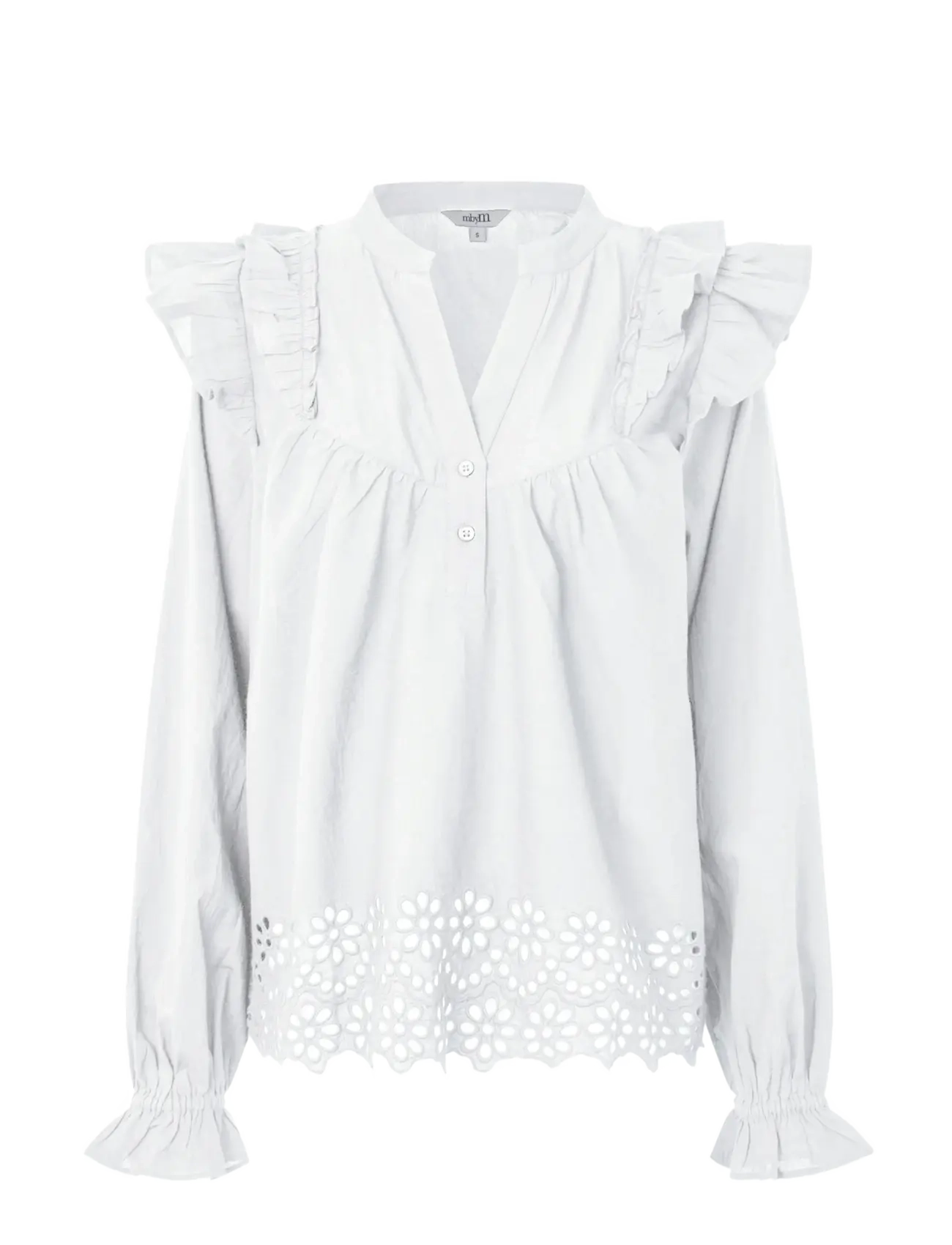 mbyM Natia-M, XS, White, Bluser > Langærmede, Dame