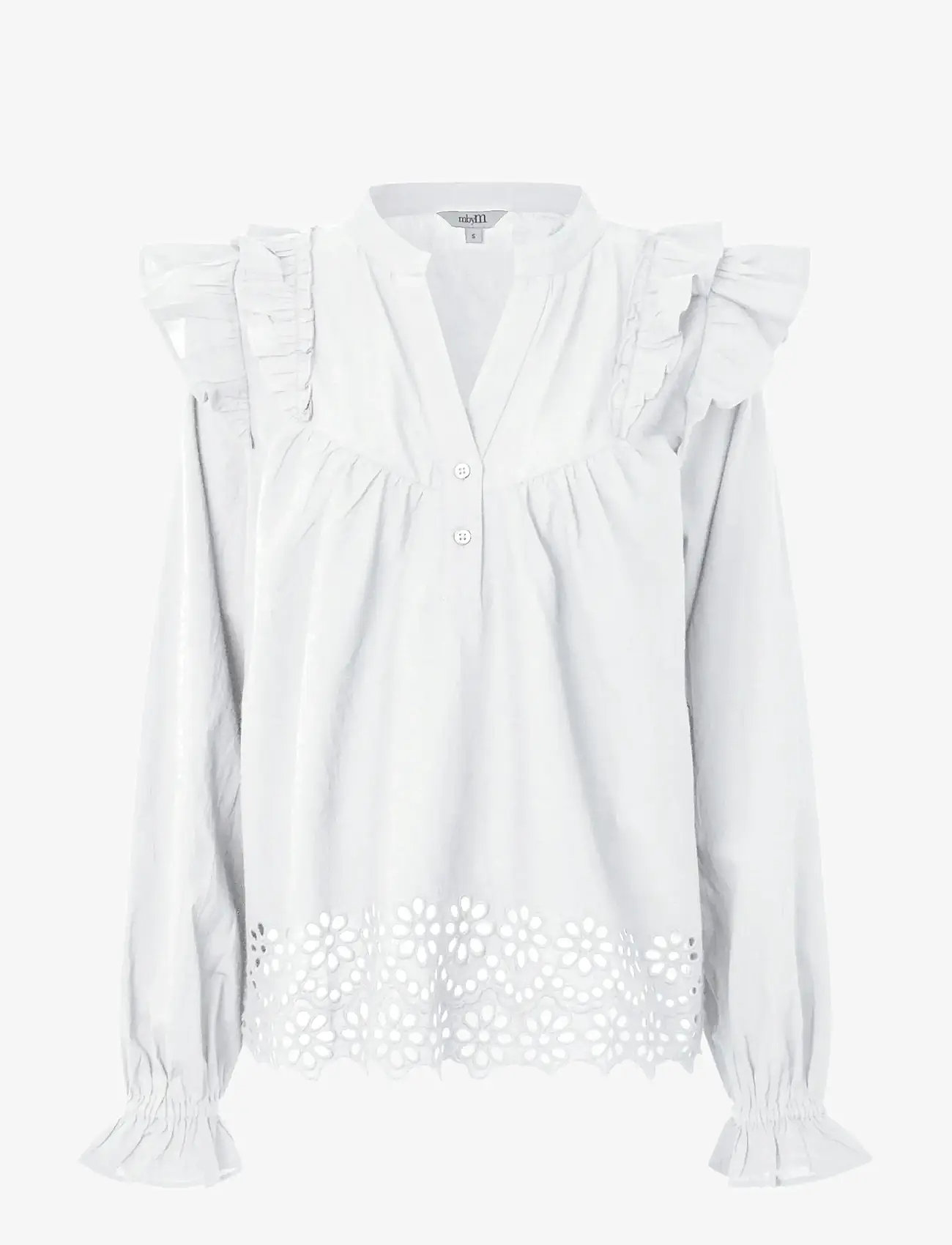 mbyM - Natia-M - långärmade blusar - white - 0