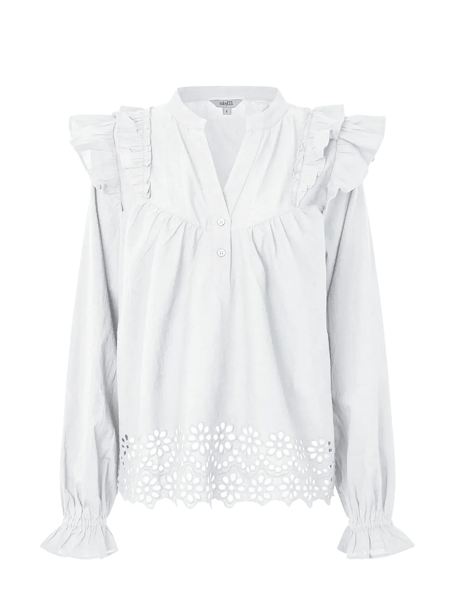 mbyM - Natia-M - långärmade blusar - white - 0