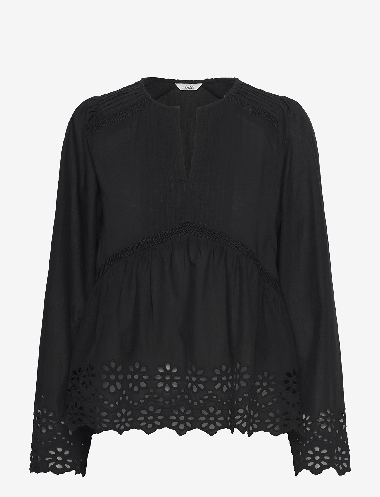 mbyM - Belizia-M - long sleeved blouses - black - 0