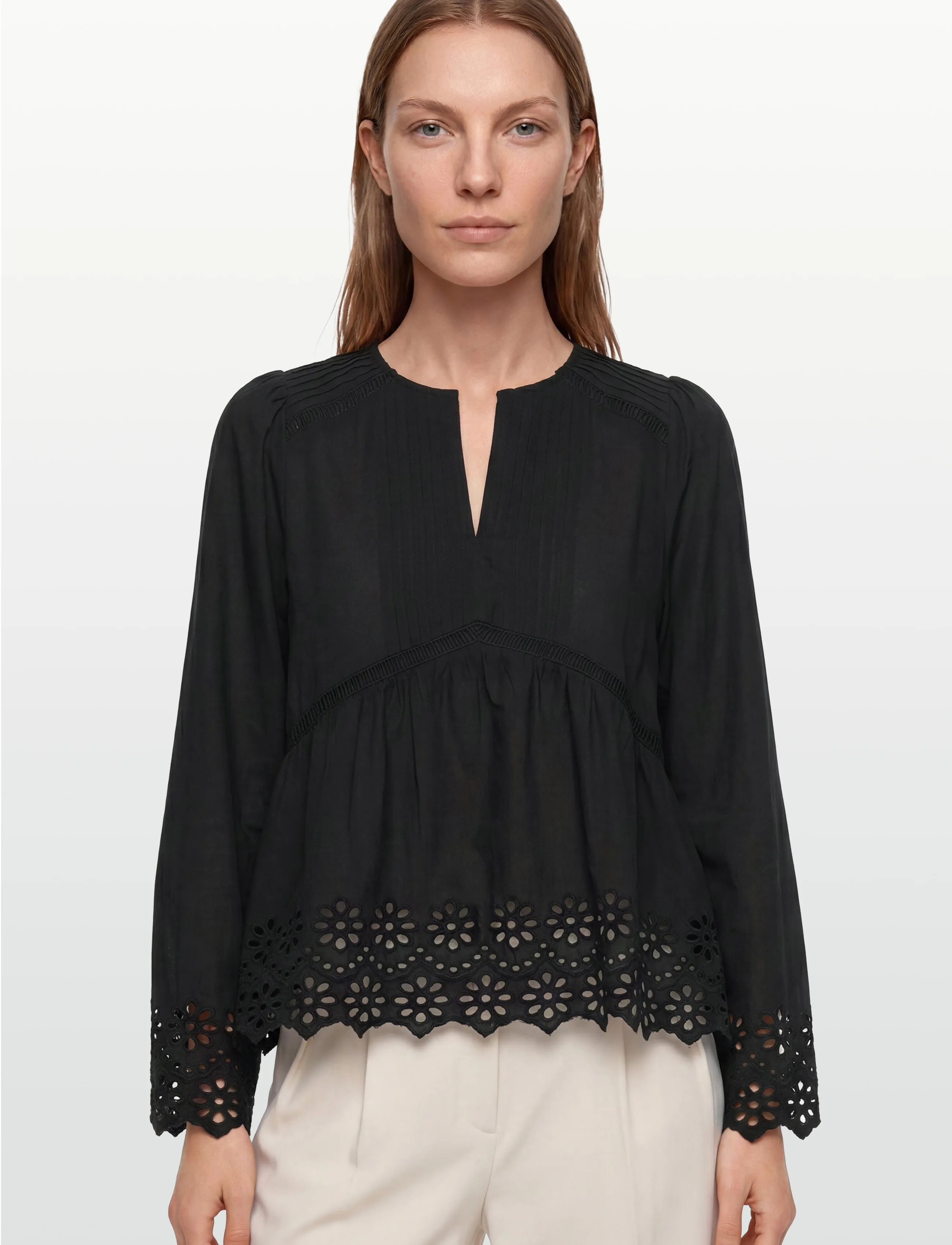 mbyM - Belizia-M - långärmade blusar - black - 3