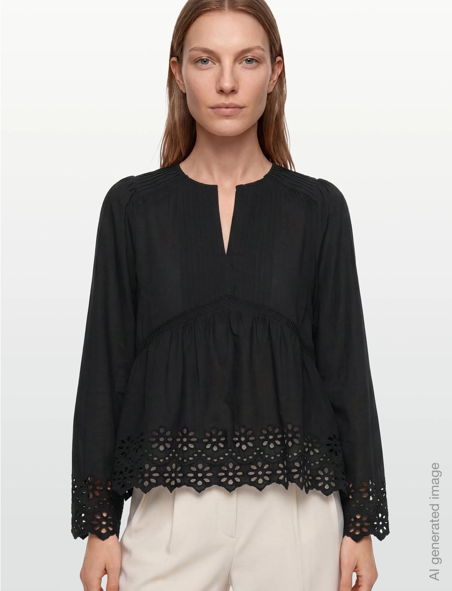 mbyM - Belizia-M - langärmelige blusen - black - 3