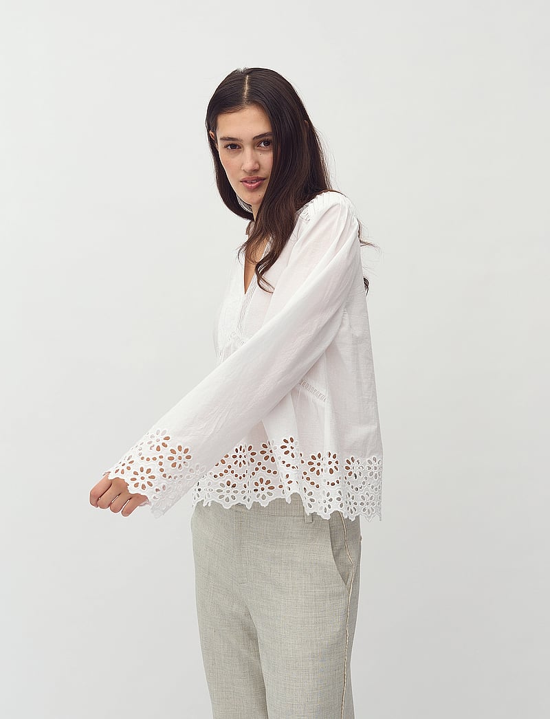 mbyM - Belizia-M - långärmade blusar - white - 3