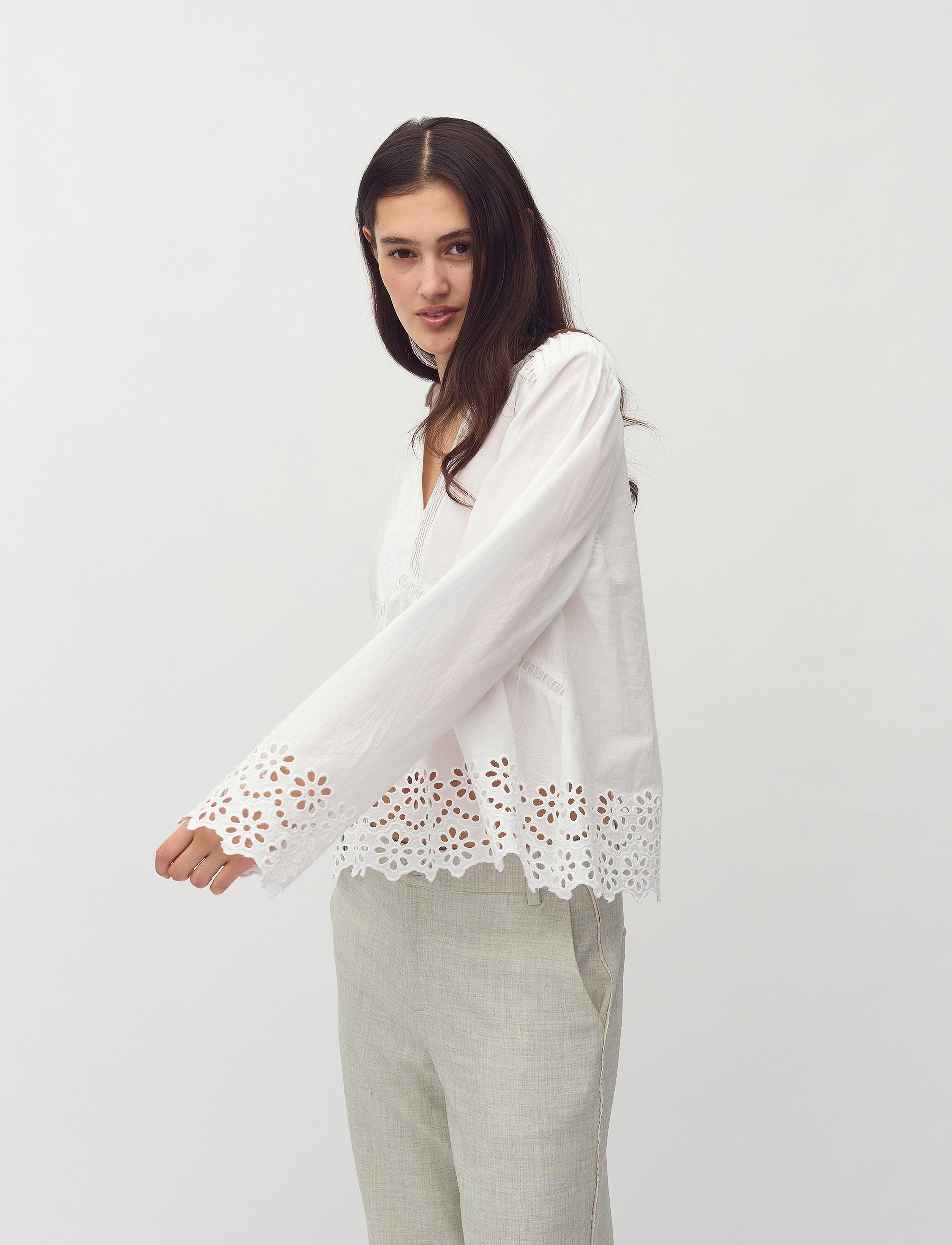 mbyM - Belizia-M - långärmade blusar - white - 3