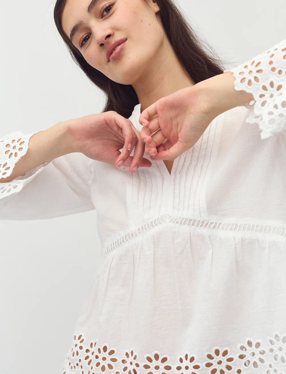 mbyM - Belizia-M - långärmade blusar - white - 5