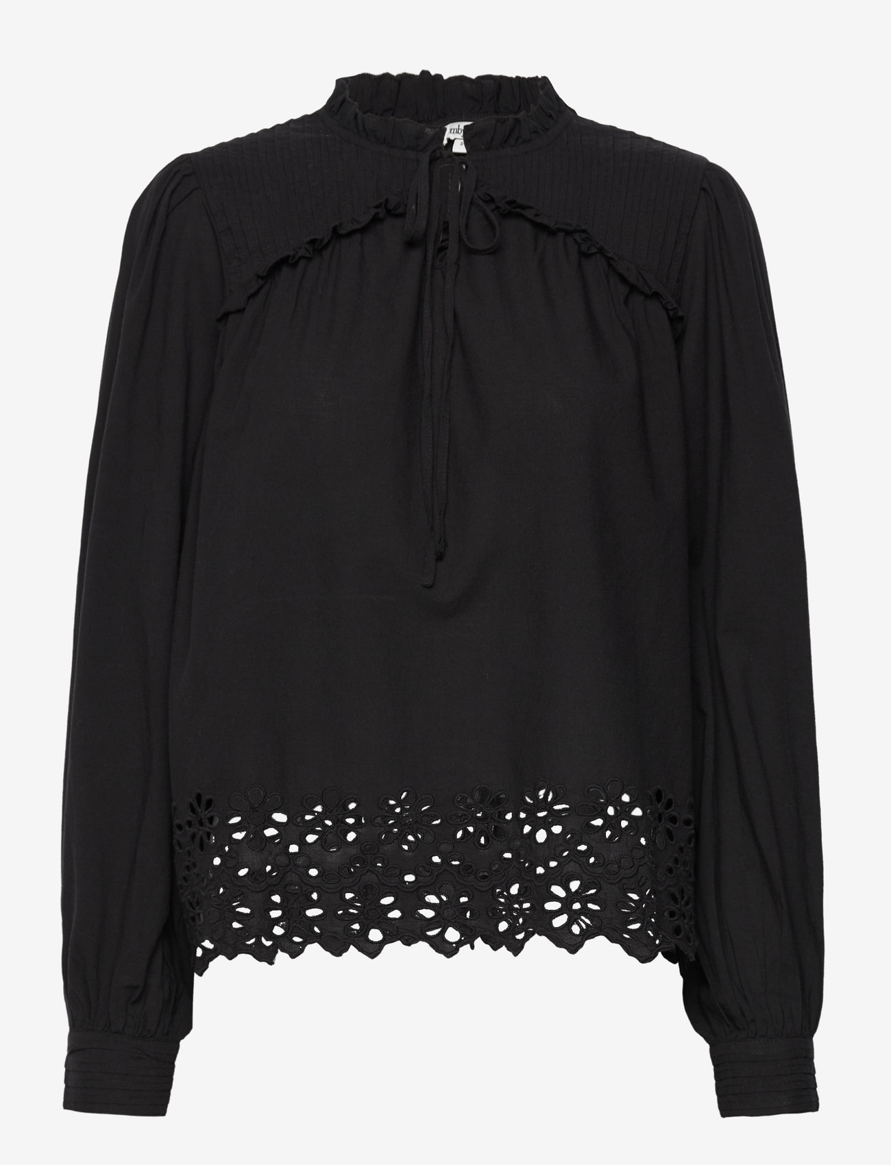 mbyM - Damar-M - long-sleeved blouses - black - 0