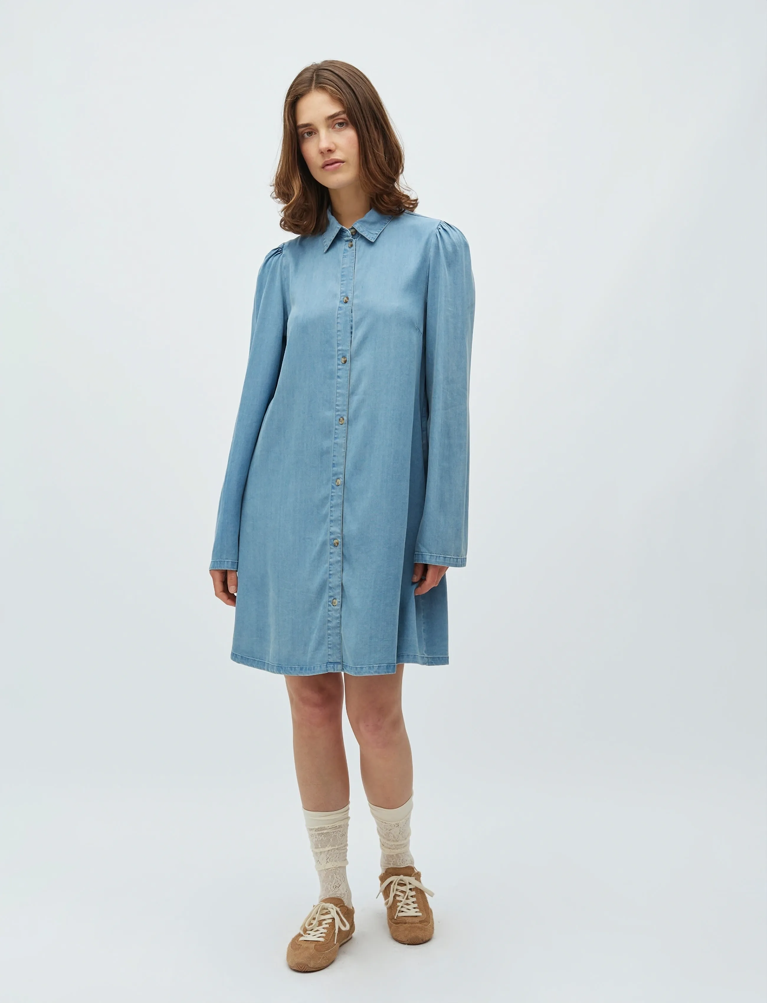 mbyM Tannia-M, S, Dresses, Blau - Short Dress, Frauen
