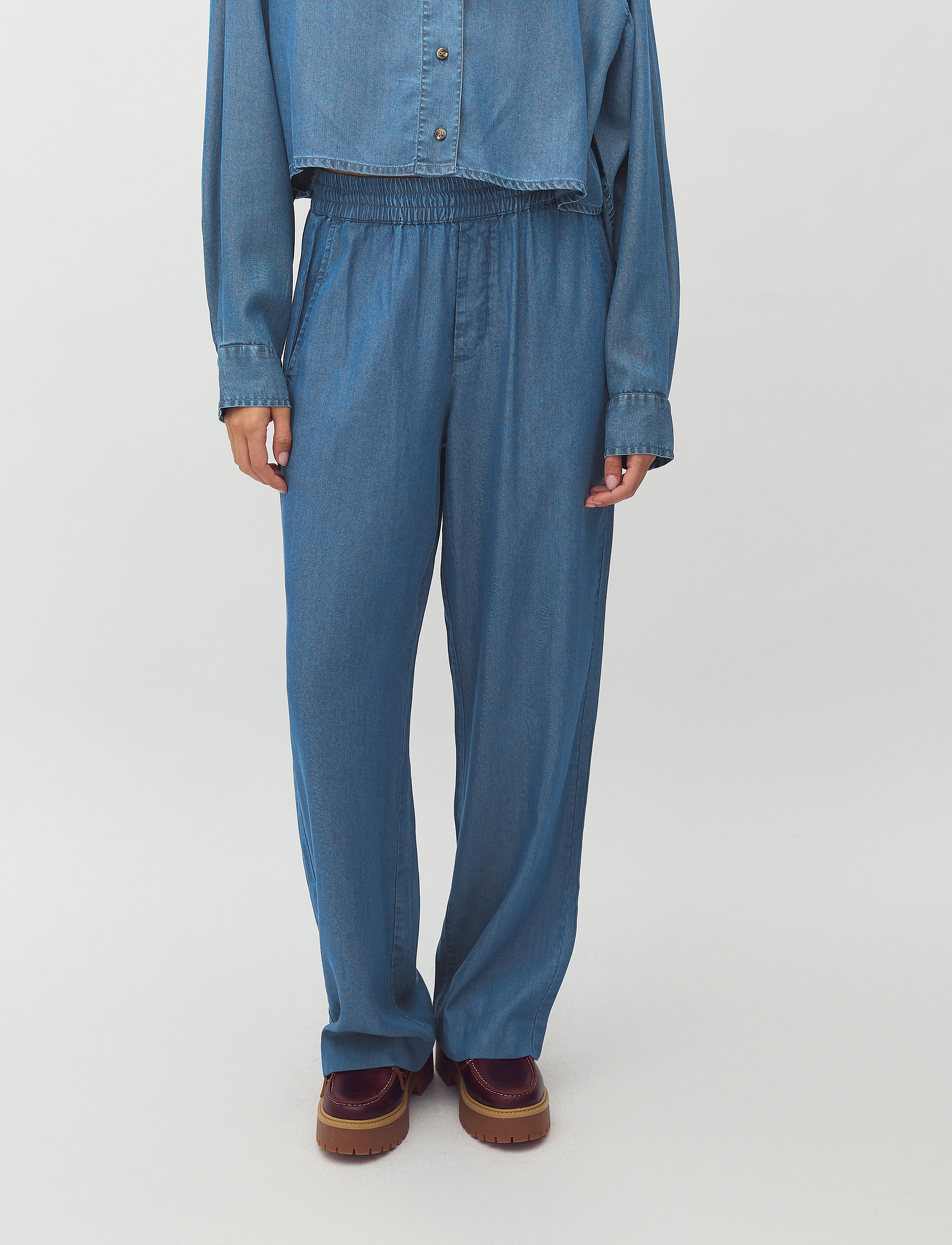 mbyM Phillipa-M, Kvinder, Palazzo Bukser, Blå, Str: XL