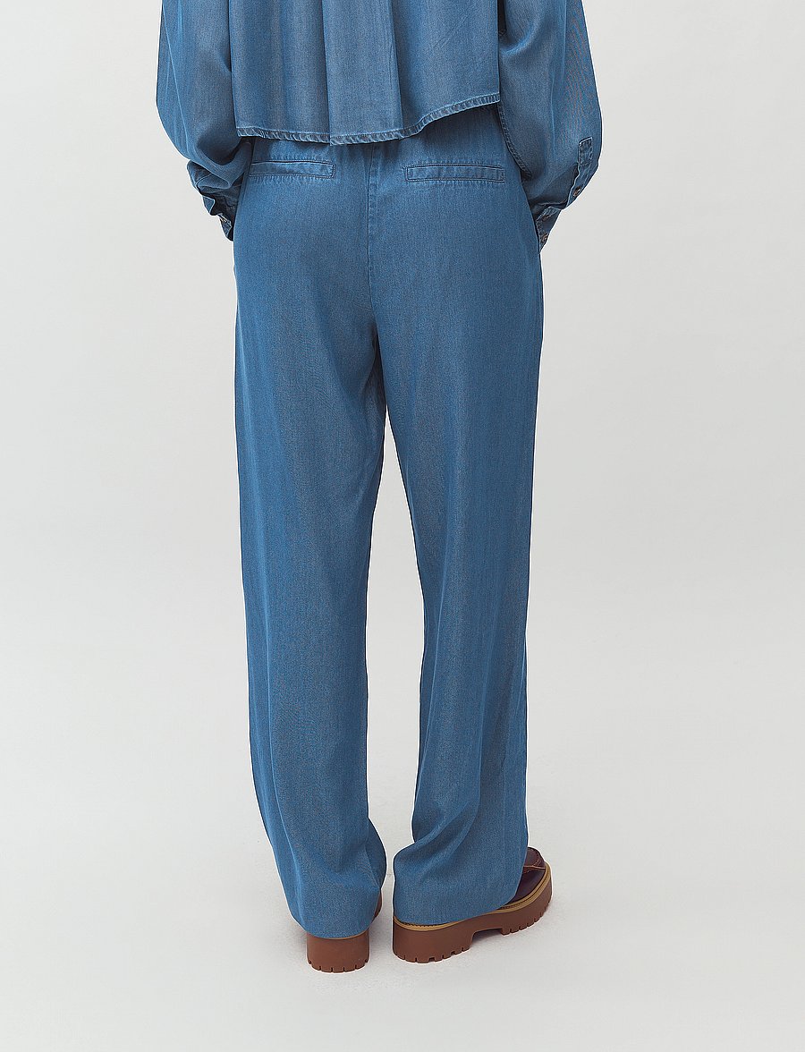 mbyM - Phillipa-M - hosen mit weitem bein - mid vintage wash - 4