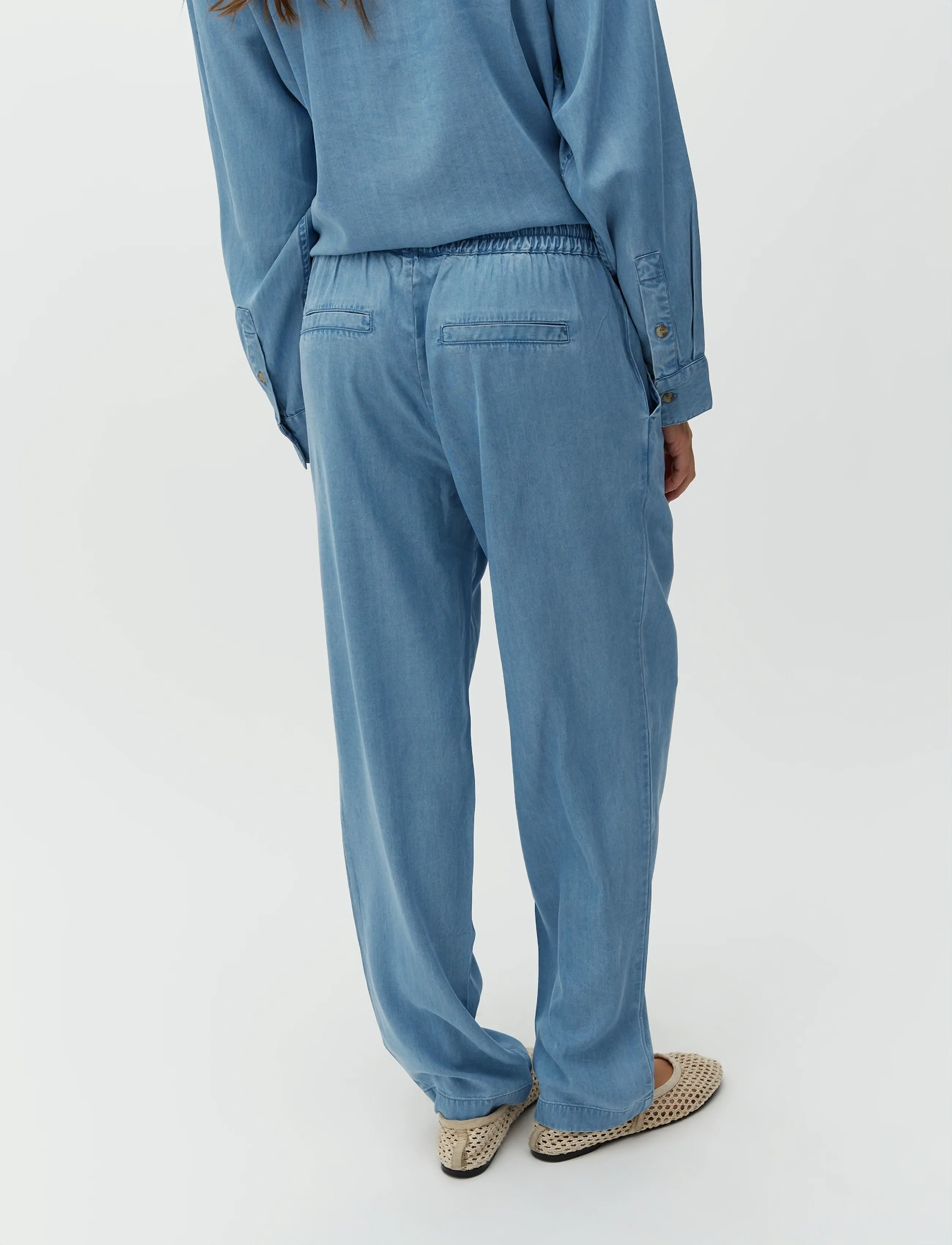 mbyM - Berin-M - bikses ar taisnām starām - blue soft wash - 3