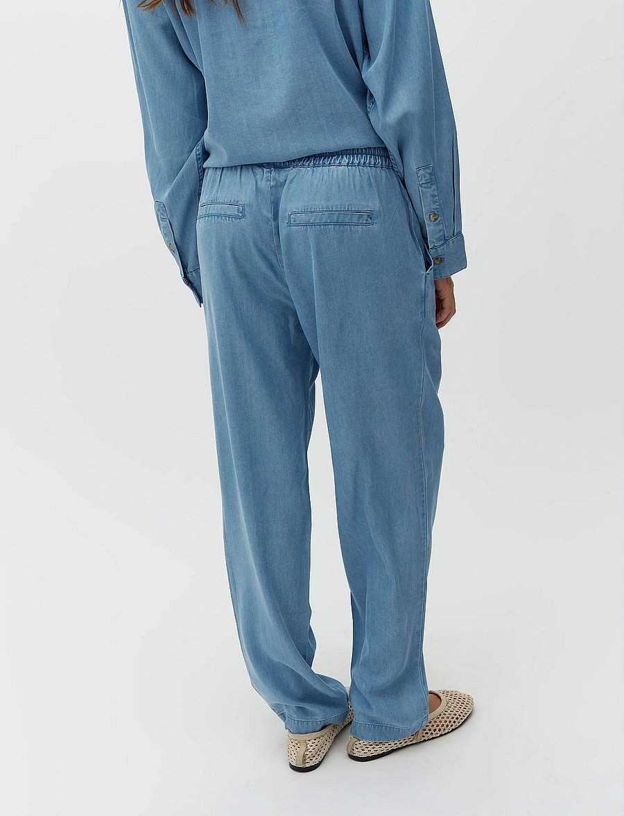 mbyM - Berin-M - sirge säärega püksid - blue soft wash - 3