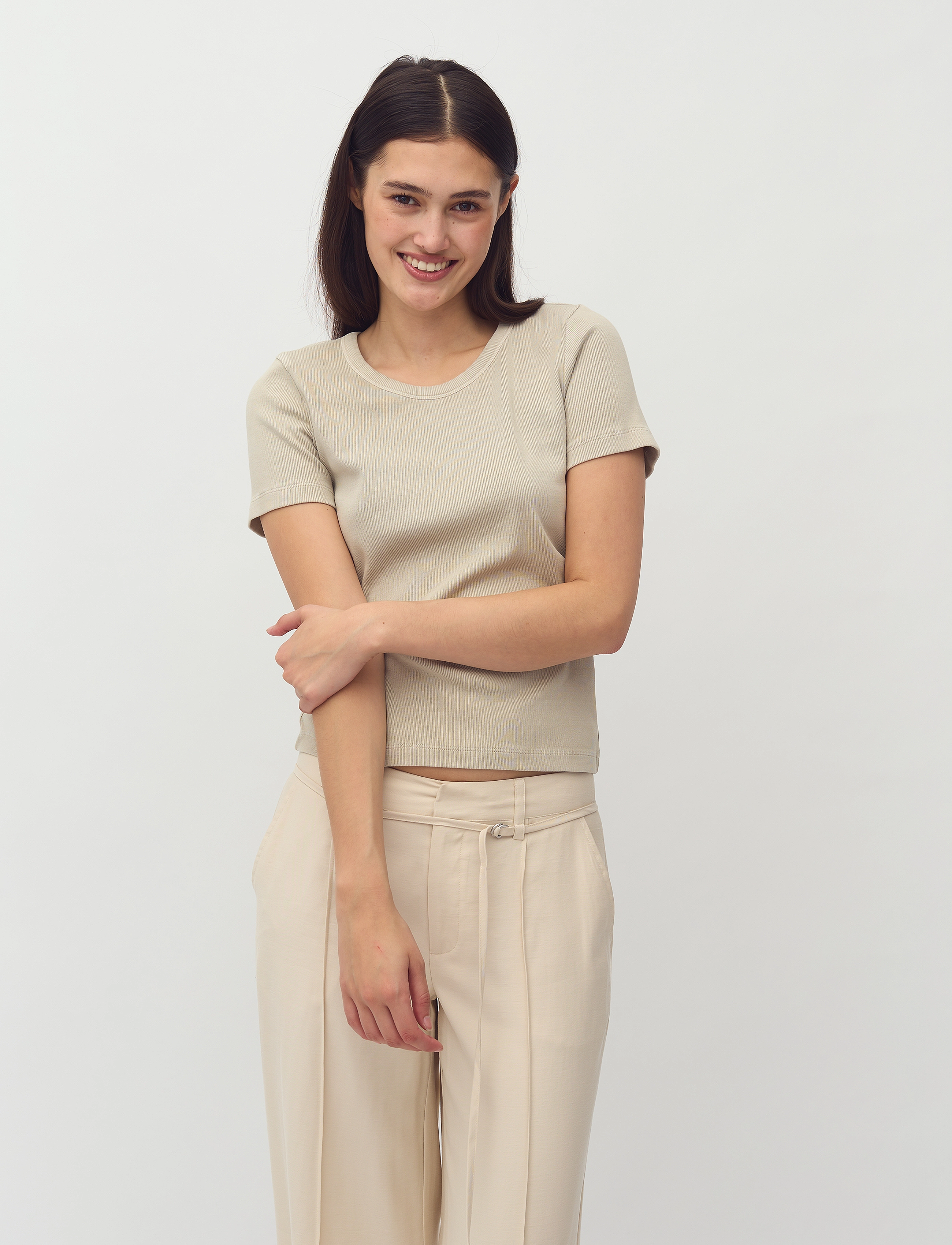 mbyM Otis-M - T-Shirts & Tops - ISLAND FOSSIL / beige