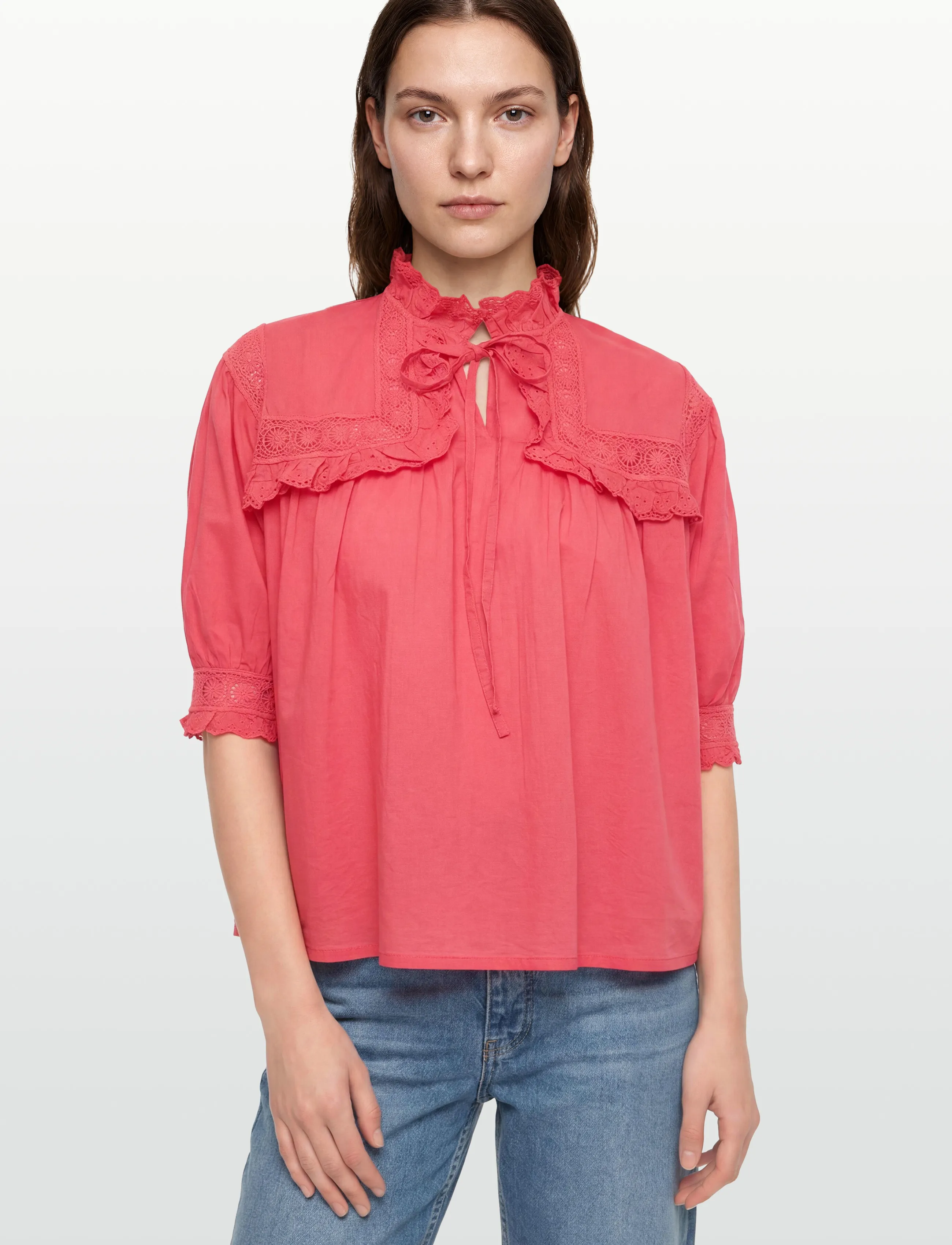 mbyM - Gerlina Short-M - kortærmede bluser - red candy - 3