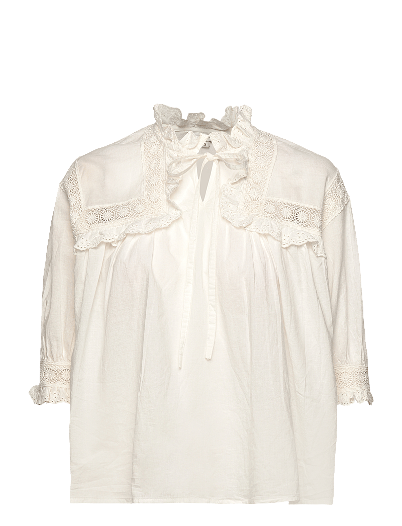 mbyM - Gerlina Short-M - lühikeste varrukatega pluusid - white - 1