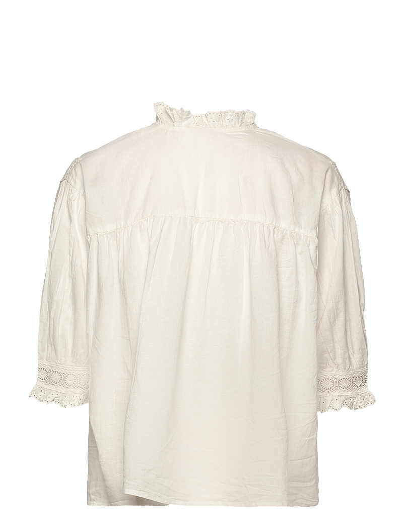 mbyM - Gerlina Short-M - lühikeste varrukatega pluusid - white - 2