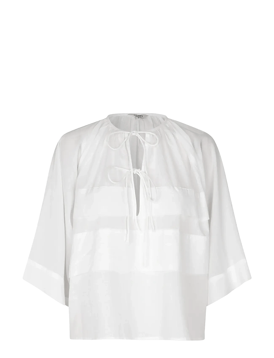 mbyM - Katria-M - kurzärmelige blusen - white - 1