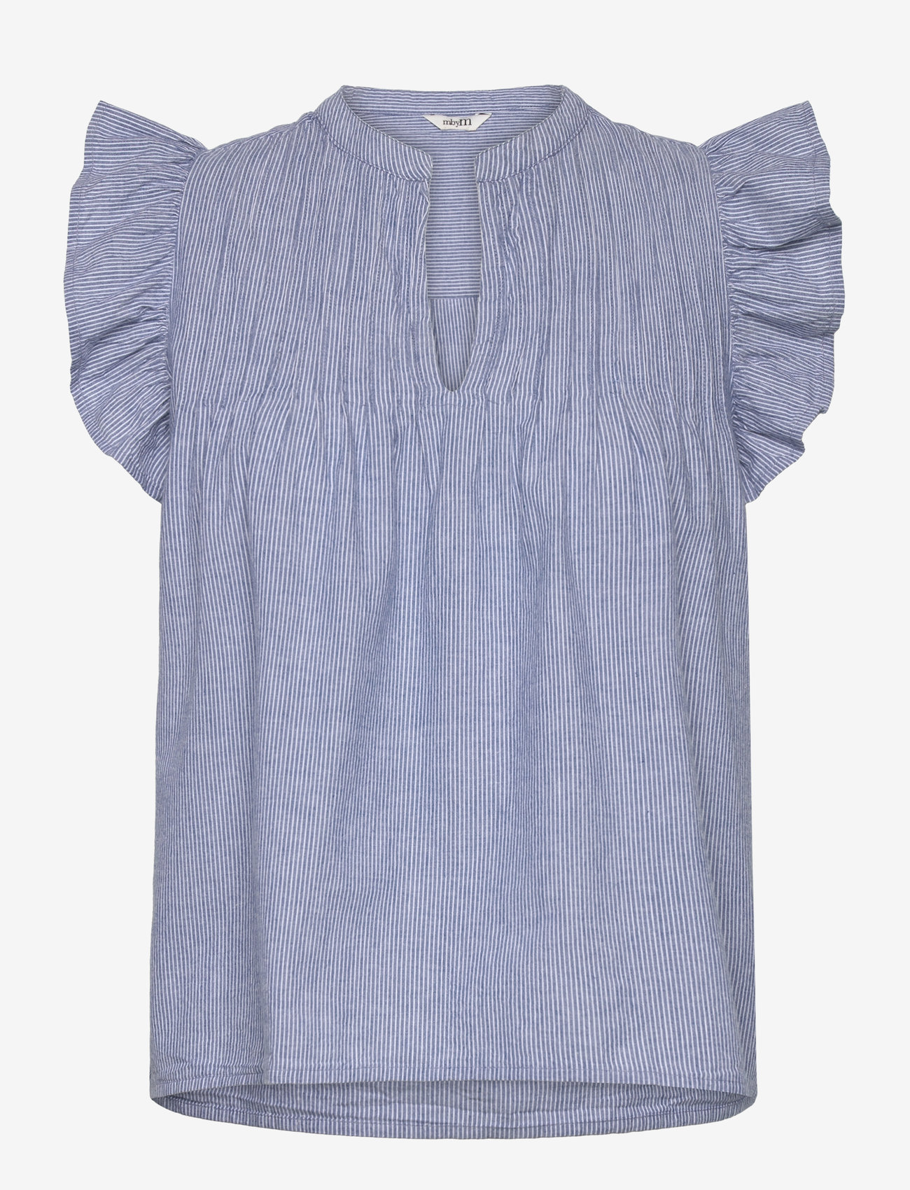 mbyM - Gemala-M - Ärmlösa blusar - blue white stripe - 0