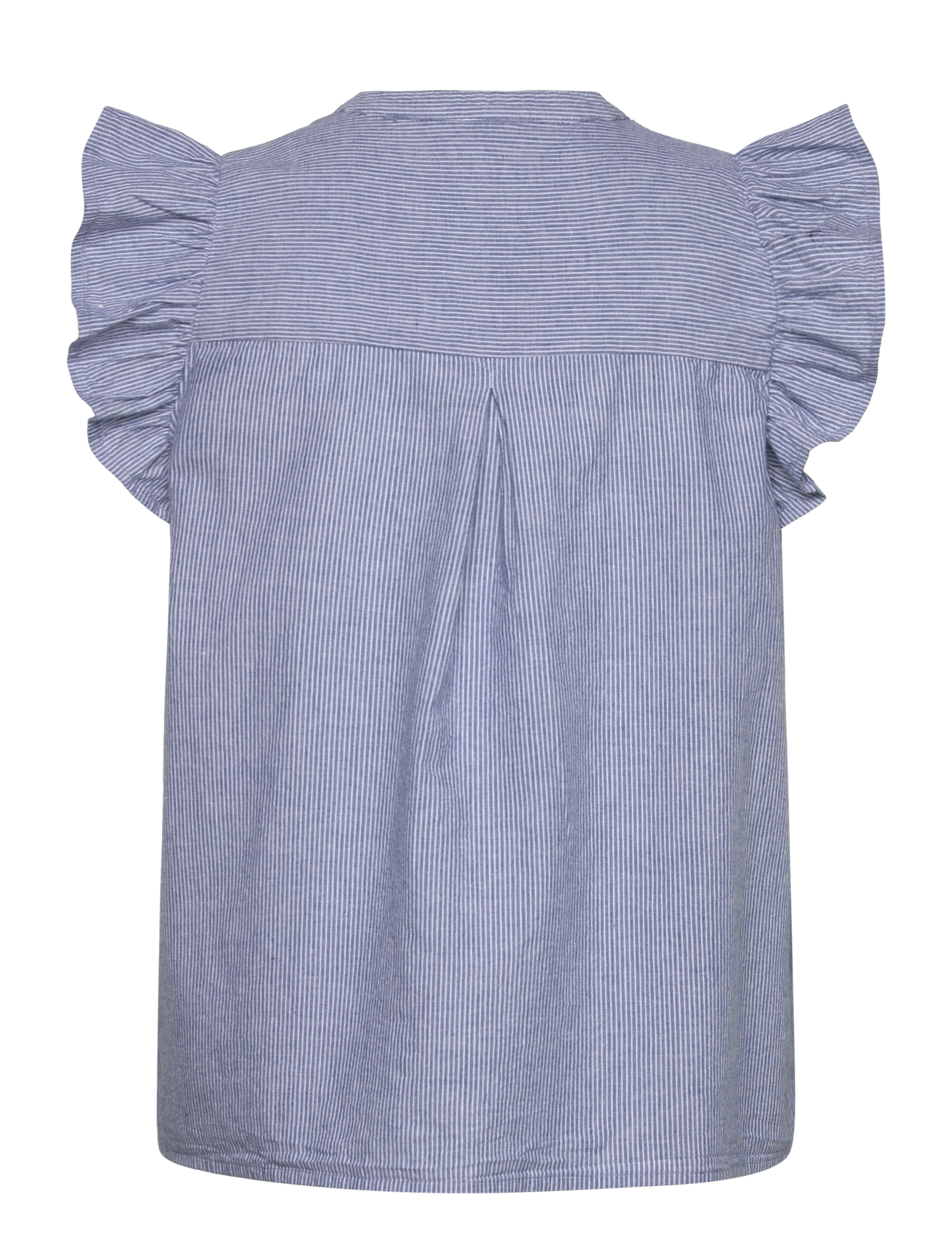 mbyM - Gemala-M - sleeveless blouses - blue white stripe - 1