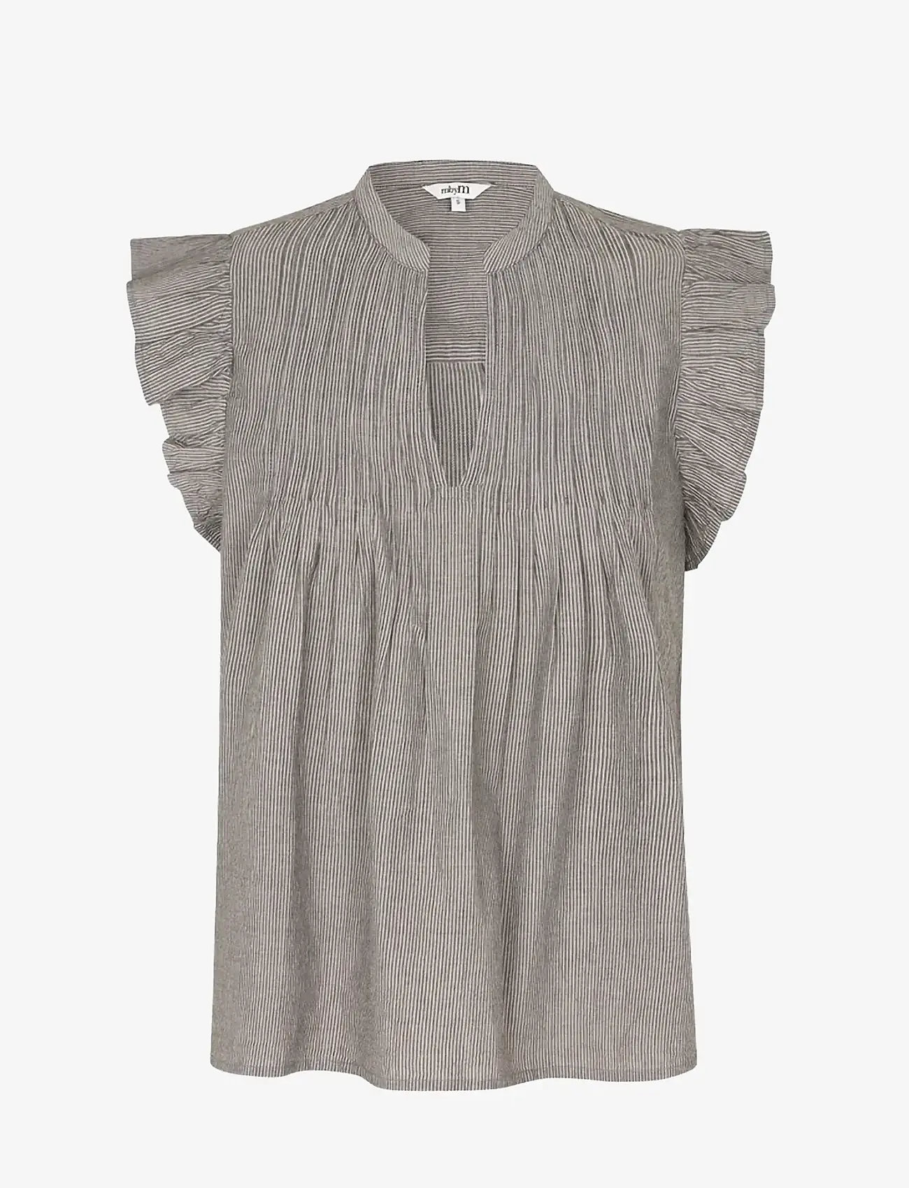 mbyM - Gemala-M - Ærmeløse bluser - java white stripe - 1
