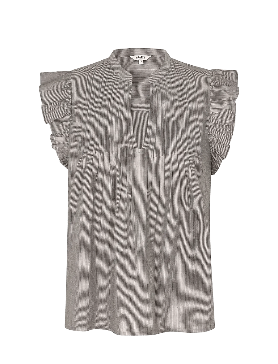 mbyM - Gemala-M - Ärmellose blusen - java white stripe - 1