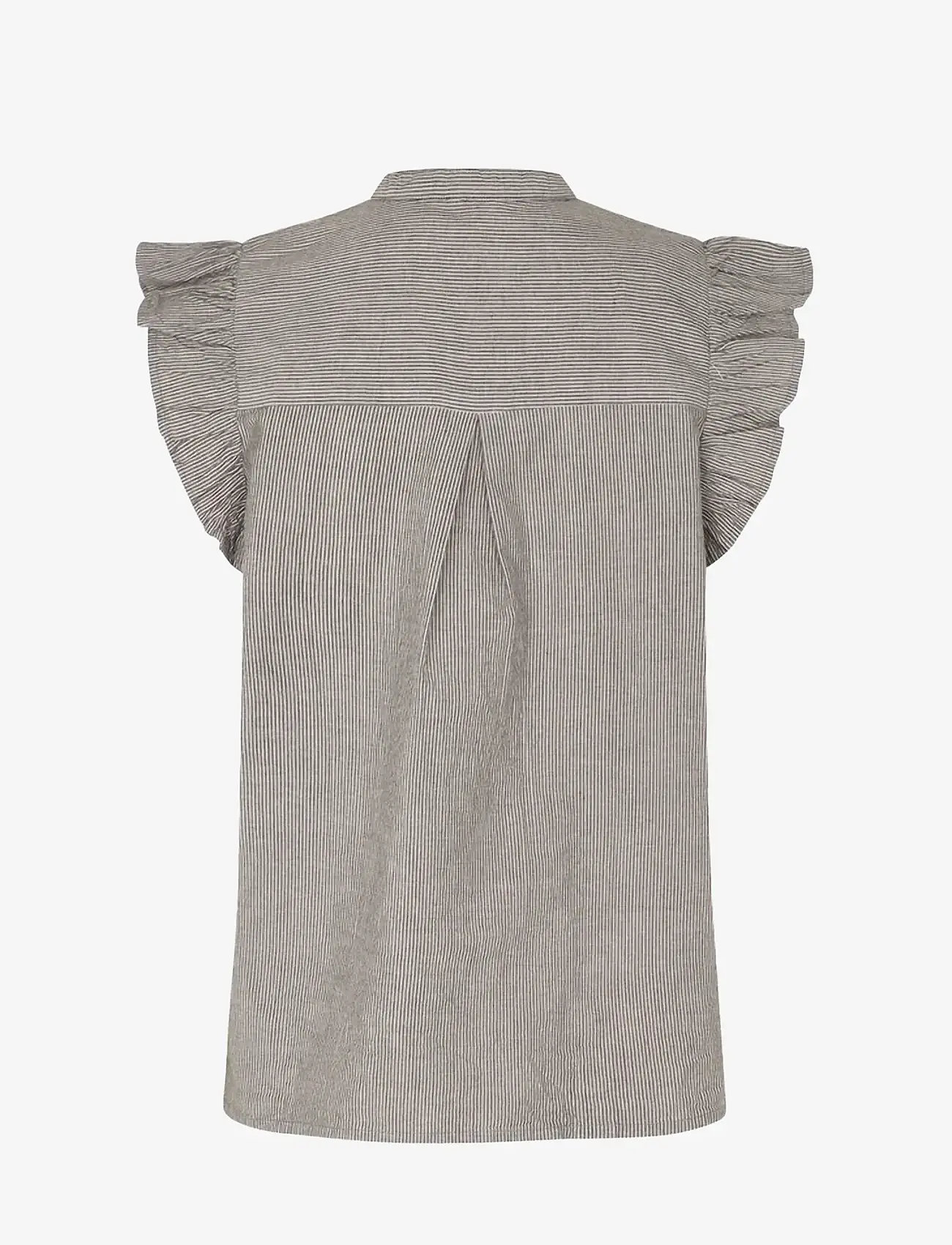 mbyM - Gemala-M - Ærmeløse bluser - java white stripe - 2