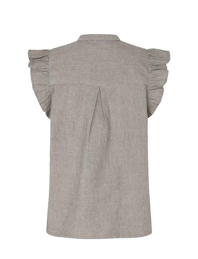 mbyM - Gemala-M - Ærmeløse bluser - java white stripe - 2