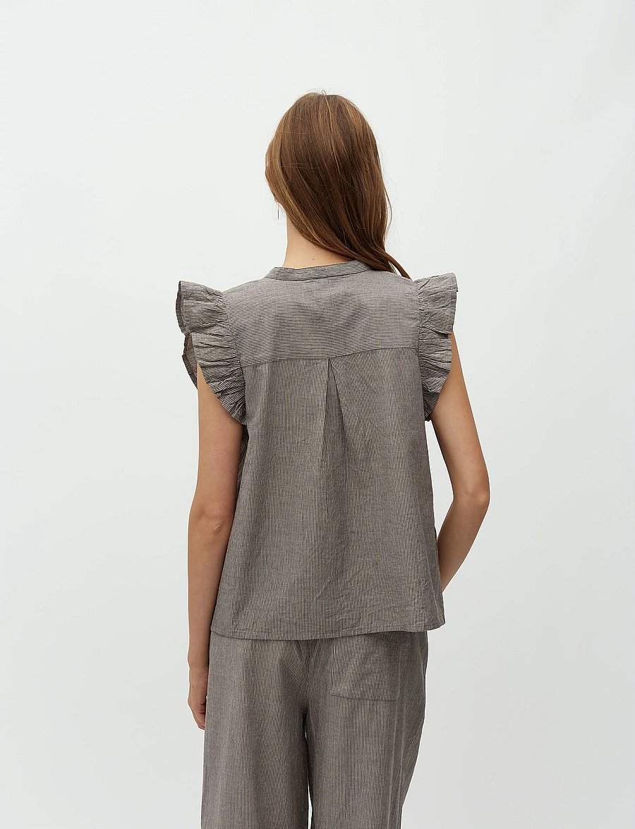 mbyM - Gemala-M - Ärmellose blusen - java white stripe - 4