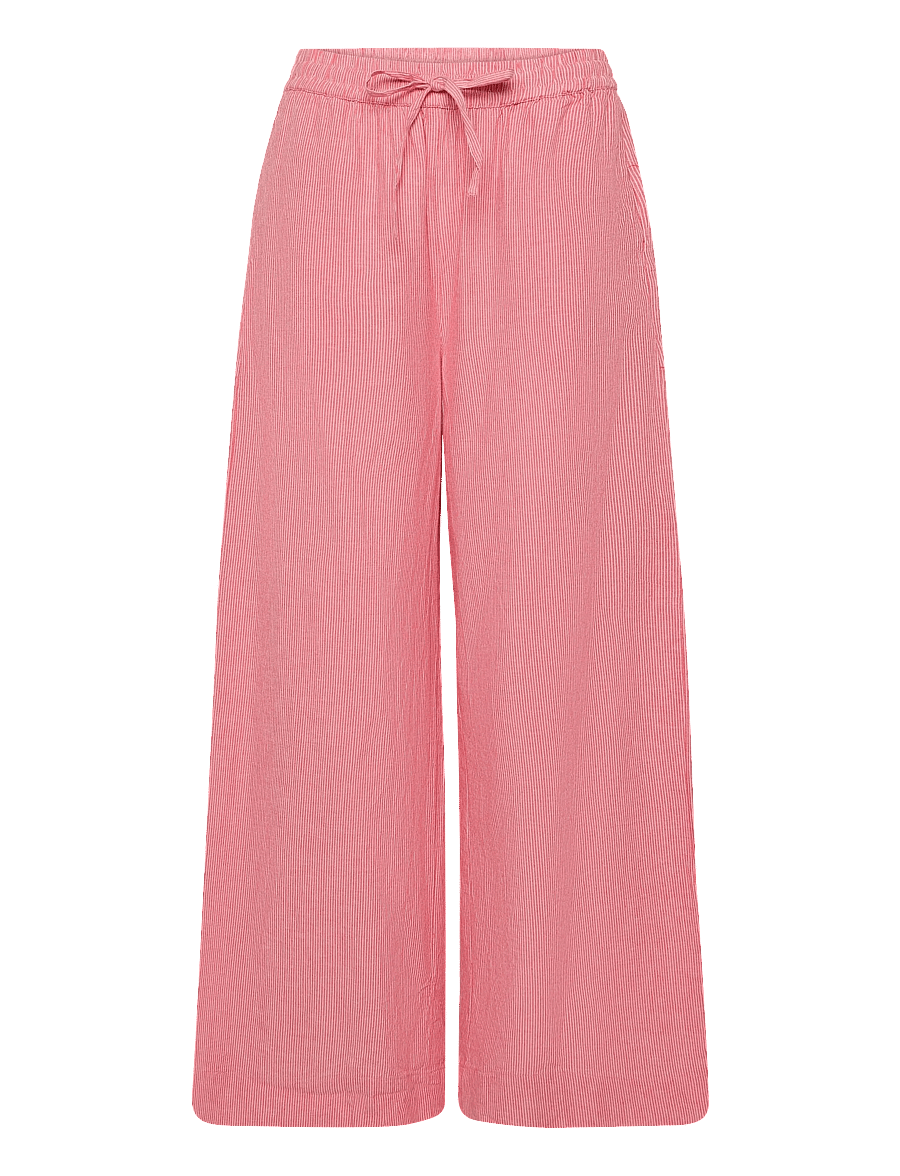 mbyM - Clari-M - laia säärega püksid - pink red stripe - 0